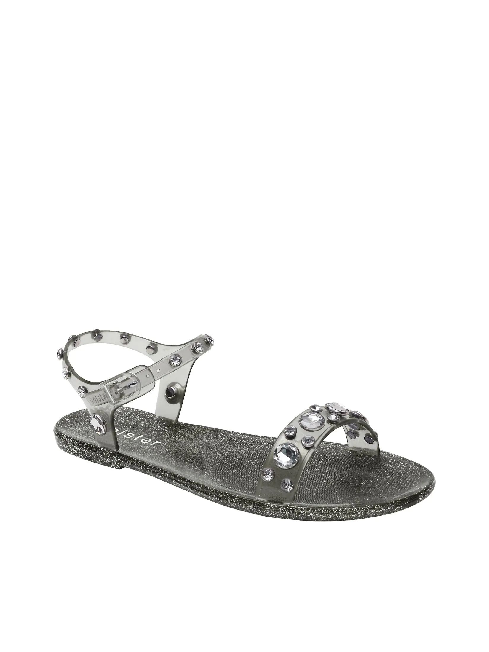 HOLSTER Women Sandals Glitz Glitter Pewter