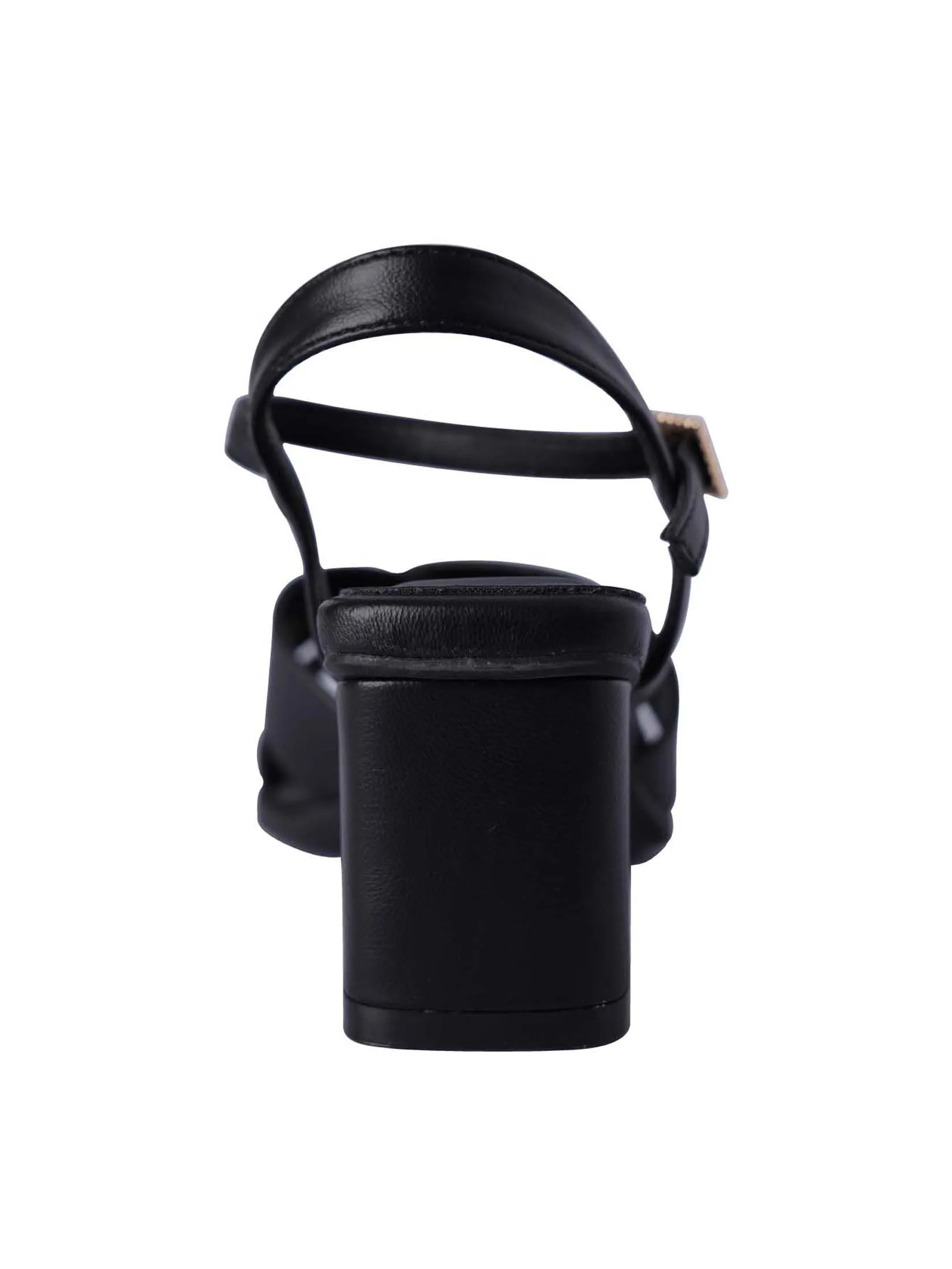 VILLAINS SF SCABIOSA Women's Comfort Heeled Sandals BLACK