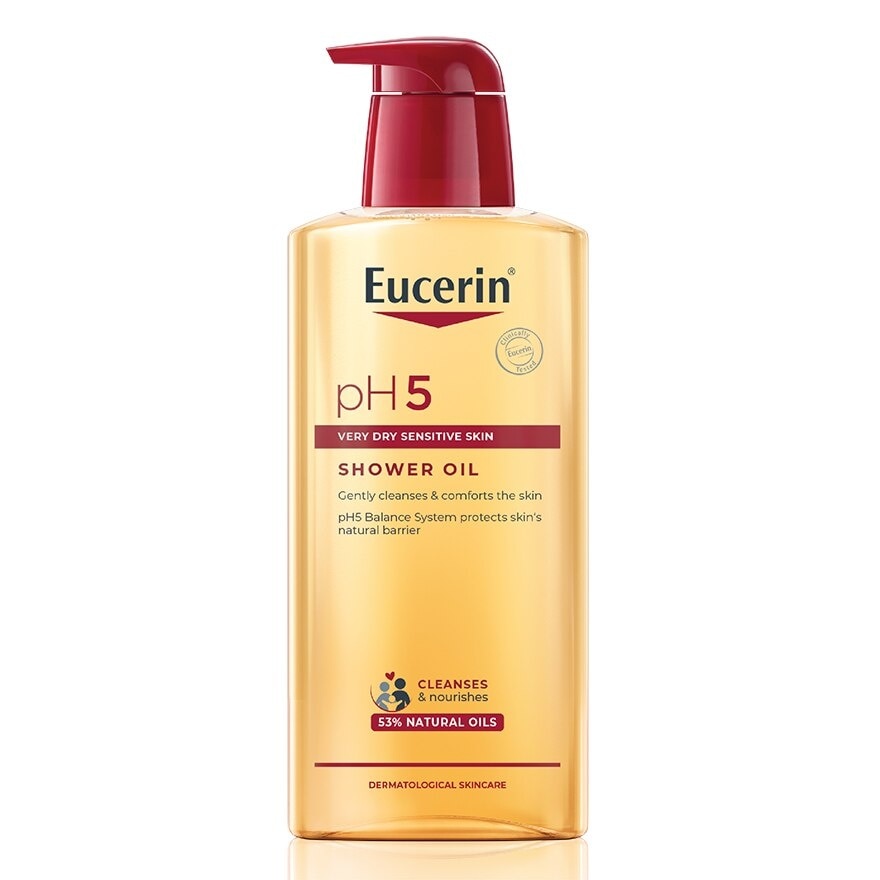 Eucerin pH5 Very Dry Sensitive skin Shower Oil  400 ml. Suitable for very dry skin