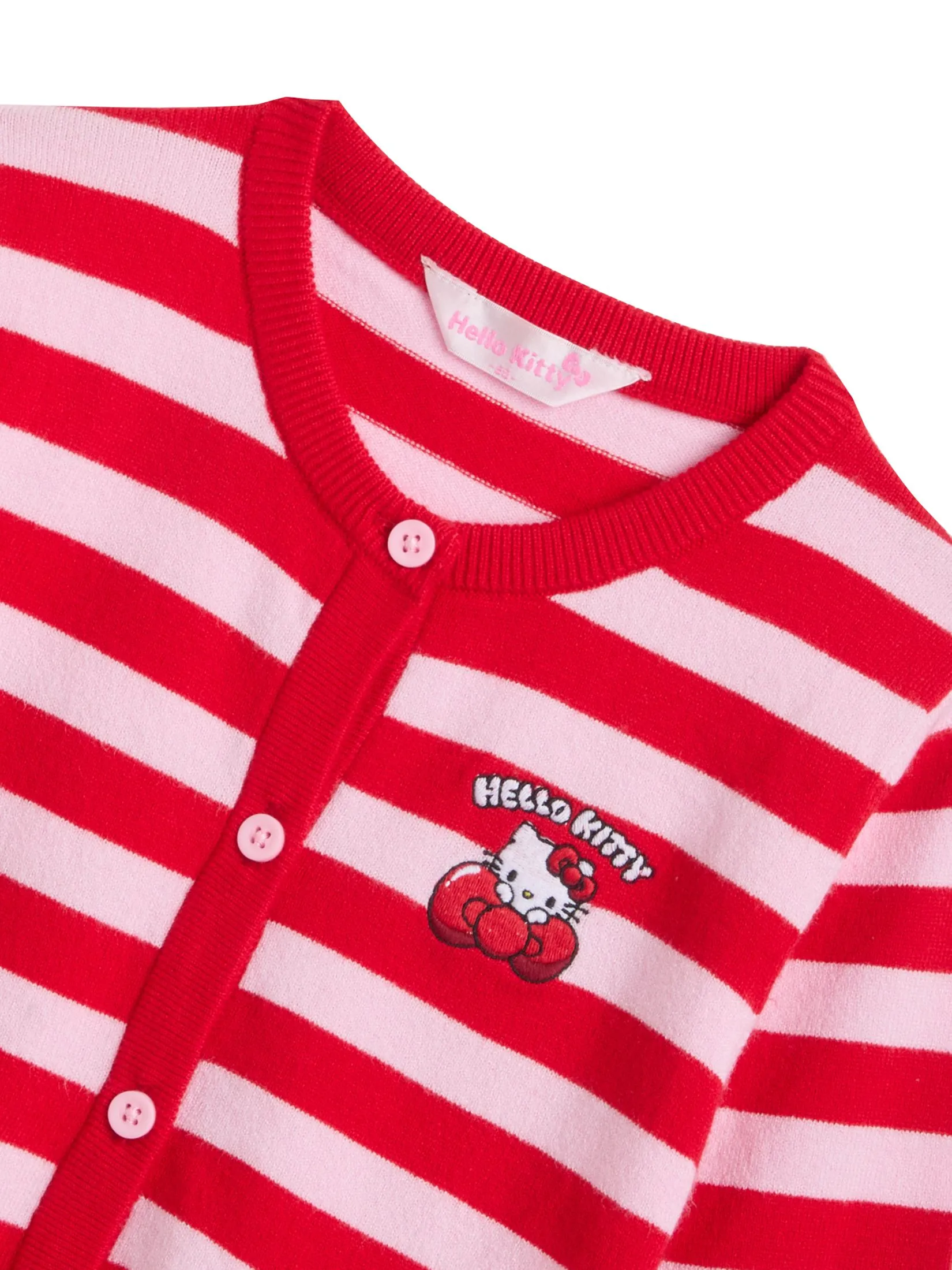 SANRIO Girl Cardigan Long Sleeves Hello Kitty Red