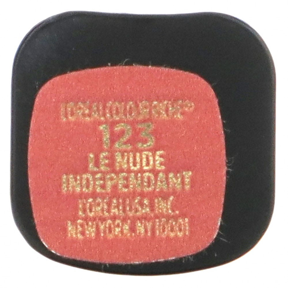 L'Oréal, Color Riche, матовая губная помада для интенсивного объема, оттенок 123 Le Nude, 1,8 г (0,06 унции)