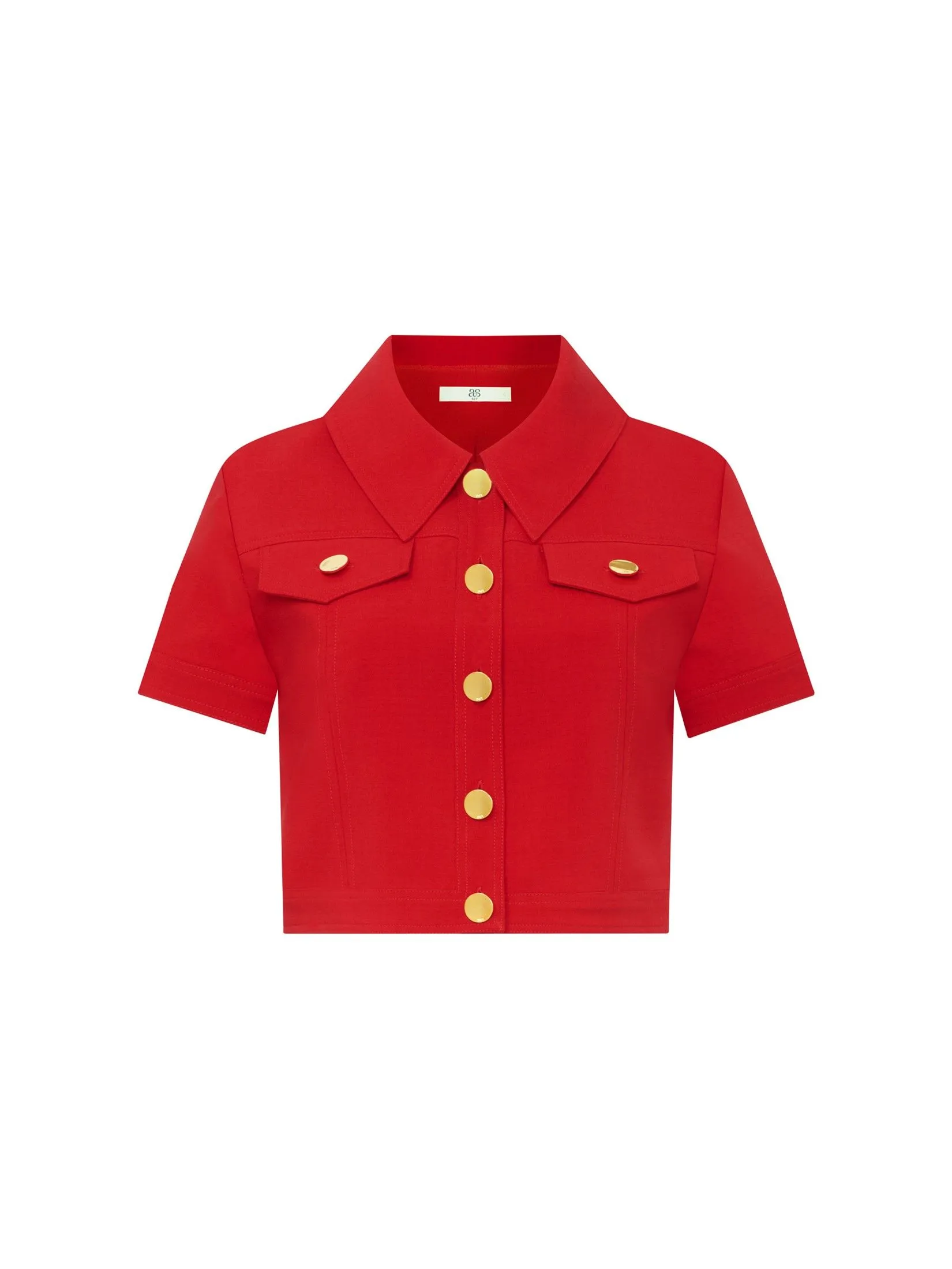 ASV (AW24)Caily Cropped Women Shirt Red