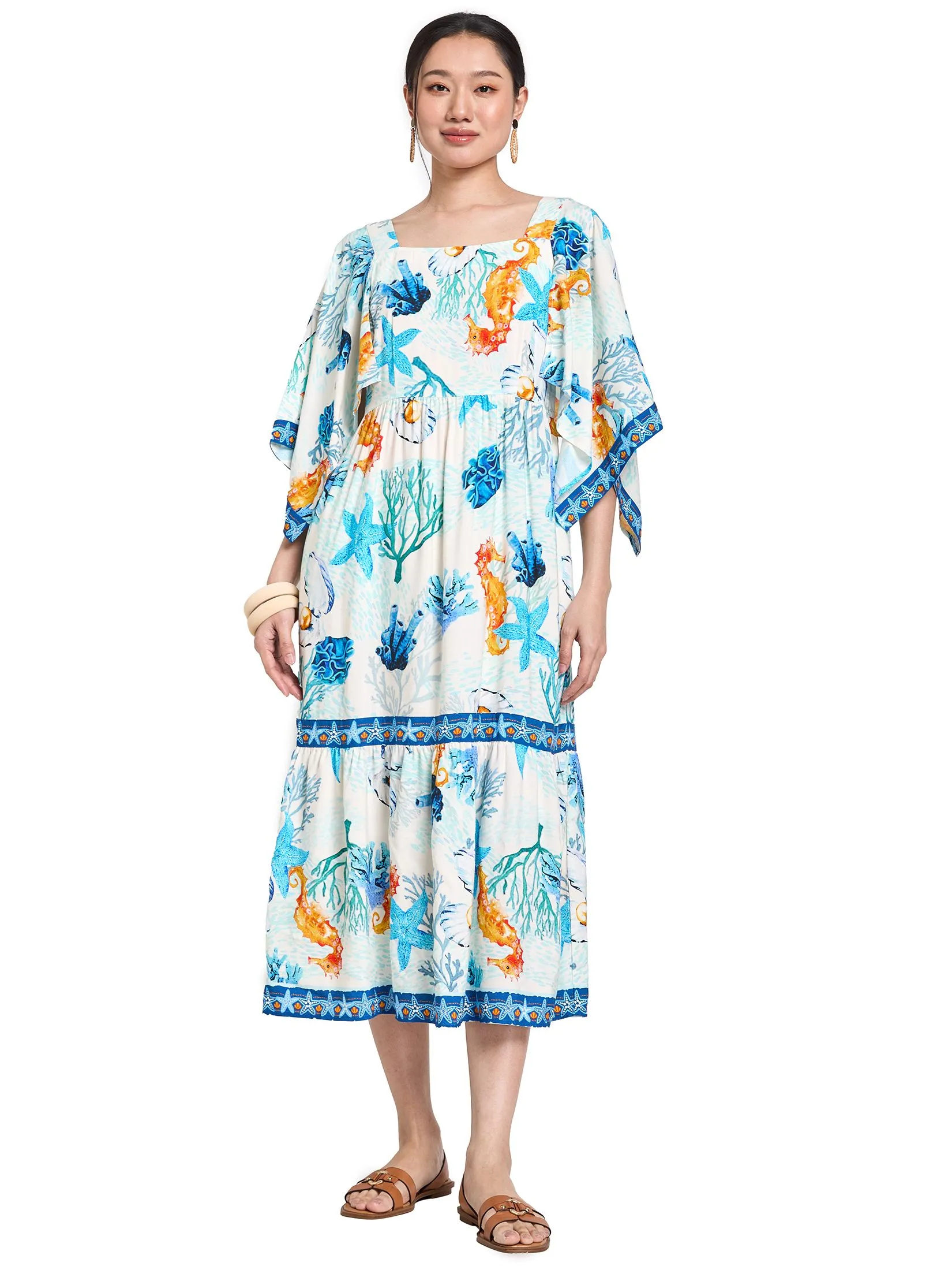 JOURNAL Women Dress Short Sleeves Print