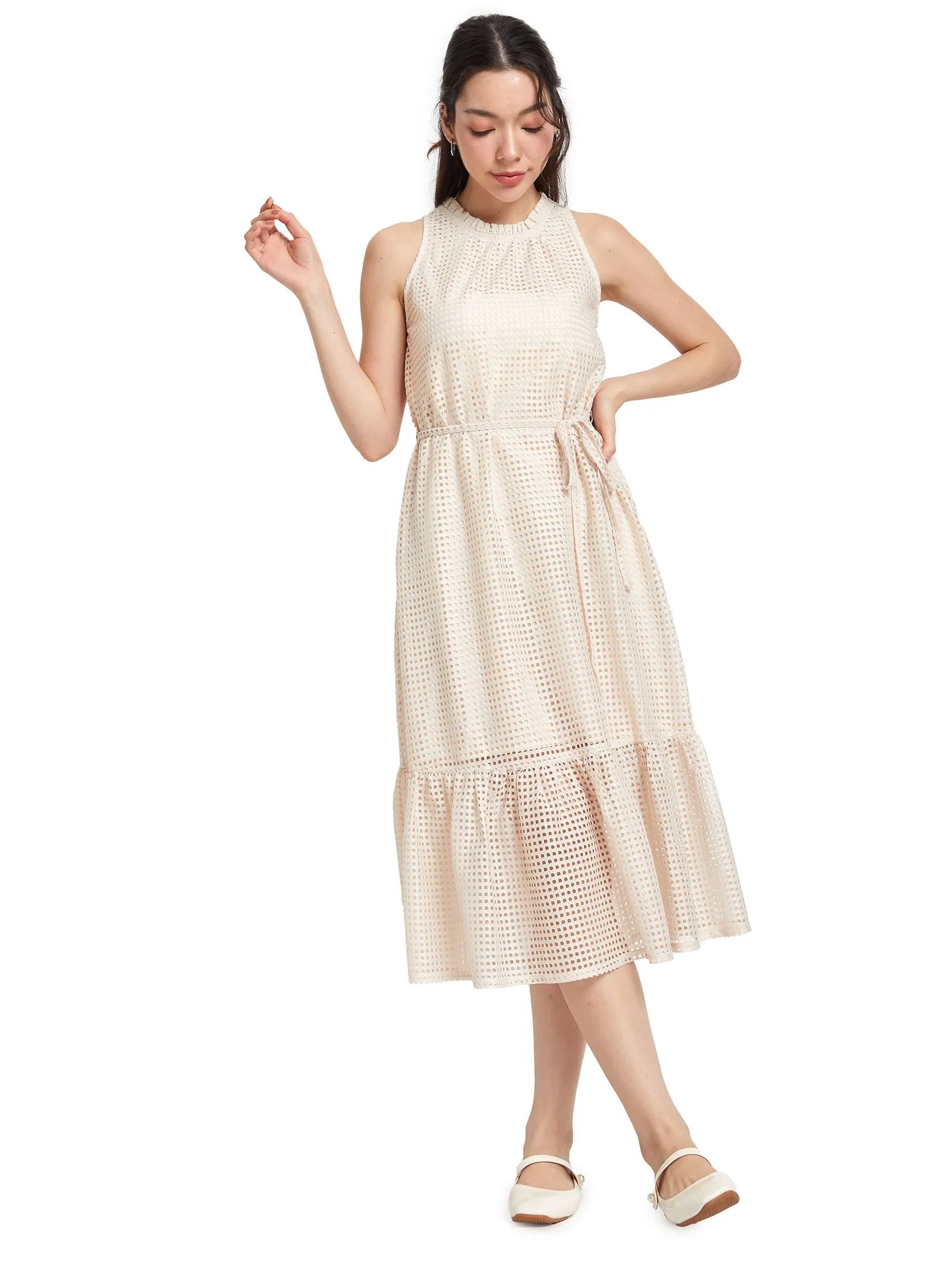 LOLITA Women Dress Crew Neck Sleveless