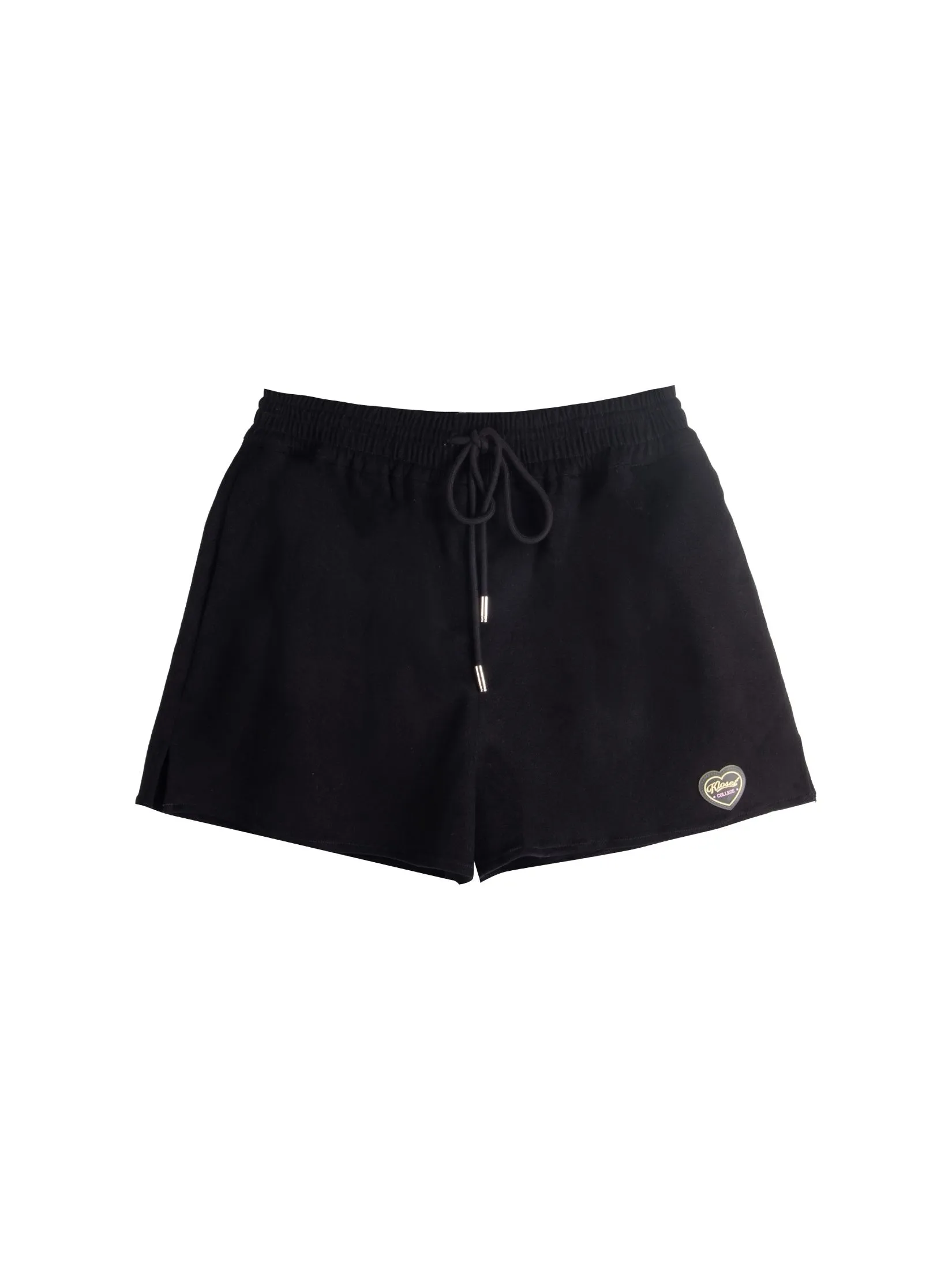 KLOSET (LS2-24) Women Kloset Varsity Short Black