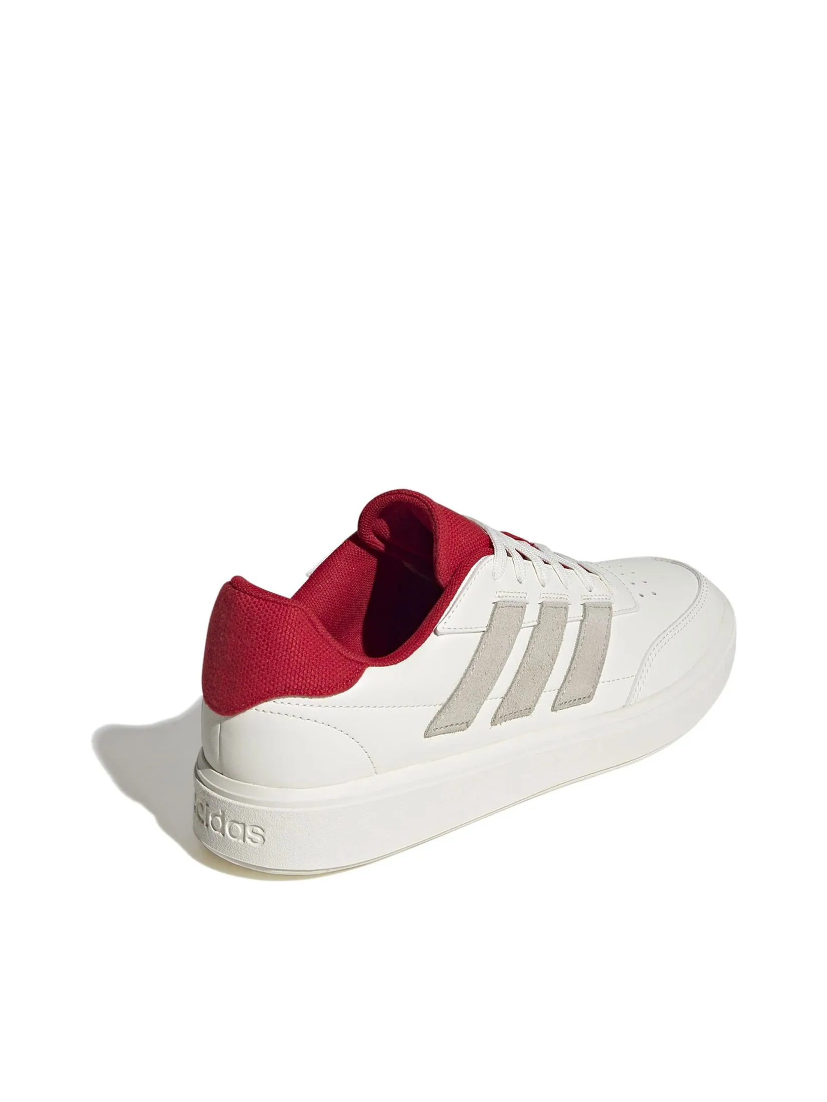 ADIDAS Men Shoes Courtblock Off White / Wonder Beige / Better Scarlet