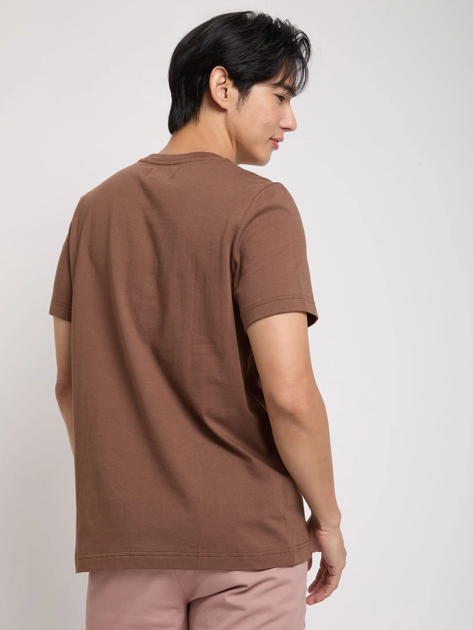 PACIFIC UNION Men T-shirt Short Sleeves Embossing Logo