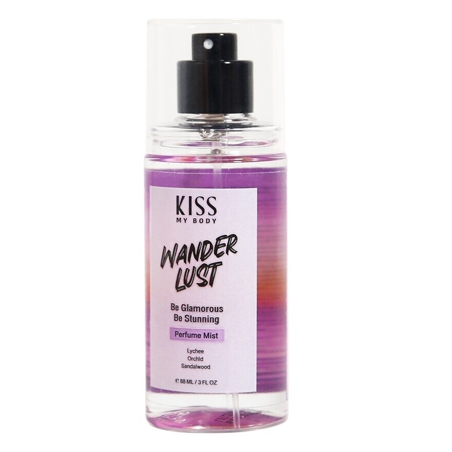 Kiss My Body Perfume Mist Wanderlust 88 Ml. น้ำหอม สเปรย์น้ำหอม
