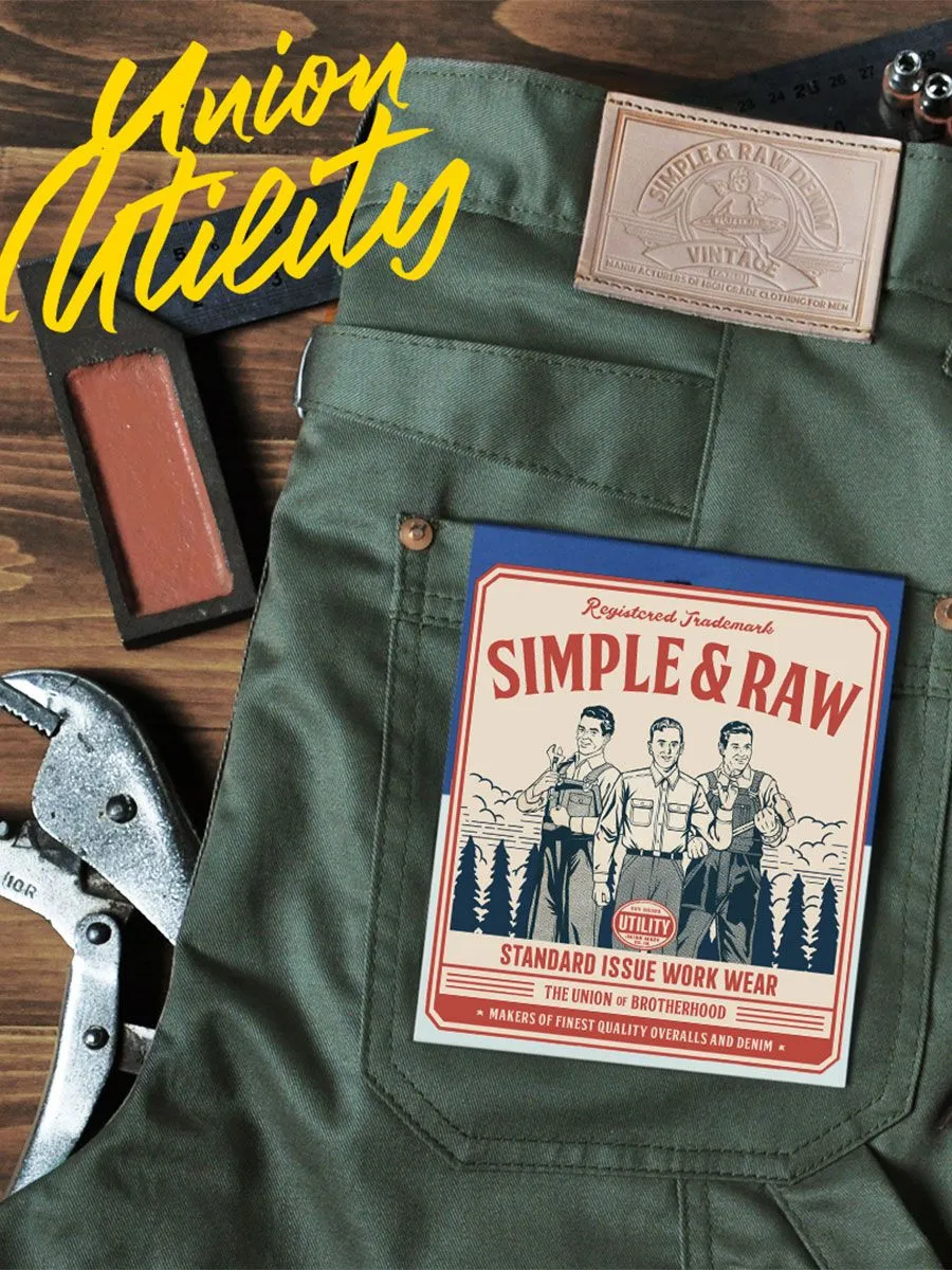 SIMPLE&RAW Union Utility Pants Sk841 Green