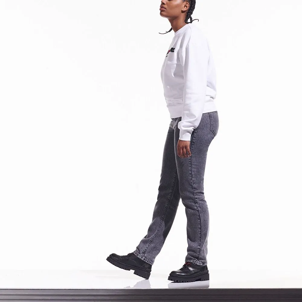 KARL LAGERFELD CARA LOVES KARL SWEATSHIRT WHITE