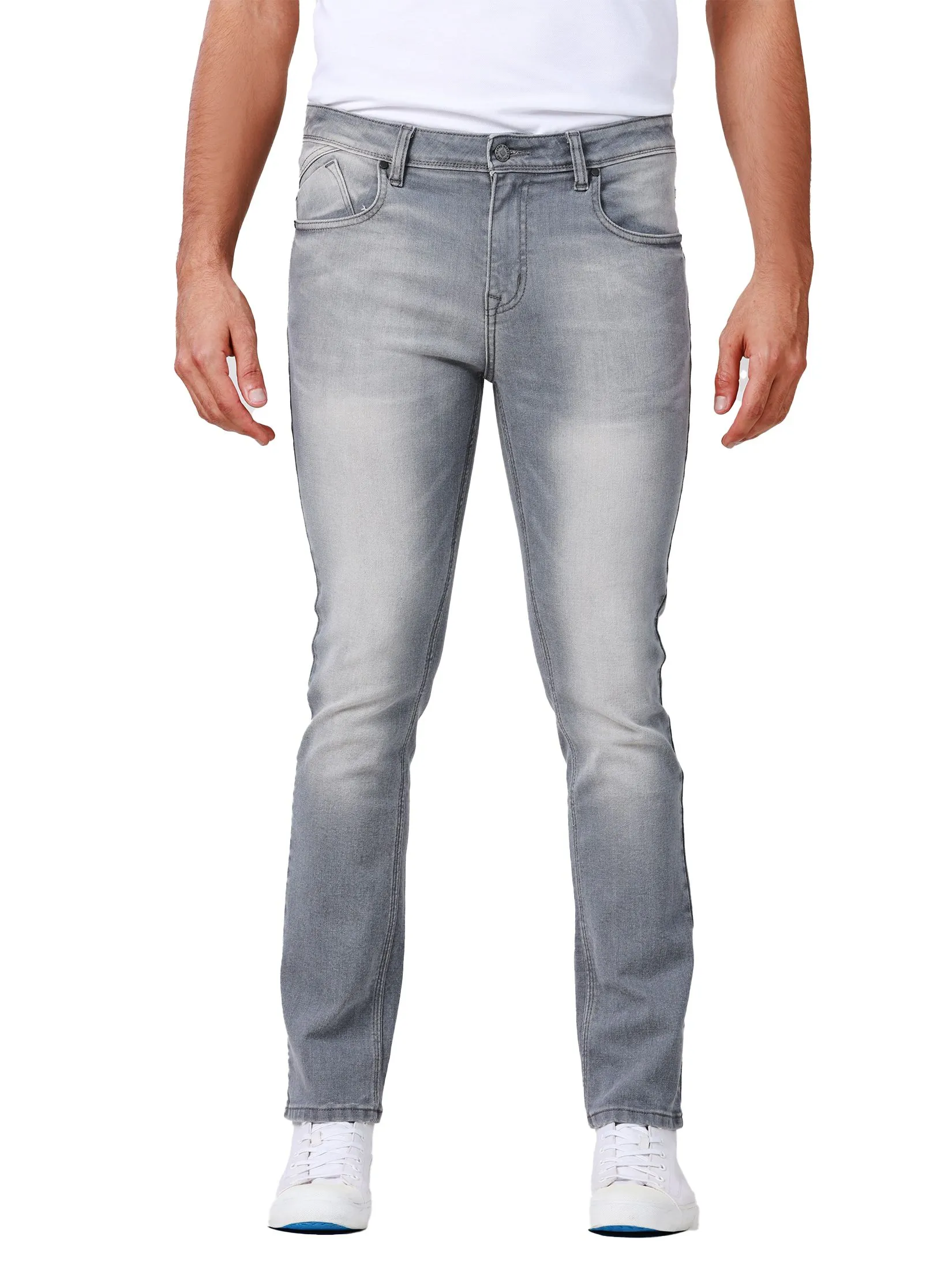 JOHN HENRY Men's Jeans (Skinny Fit) DENIM Grey