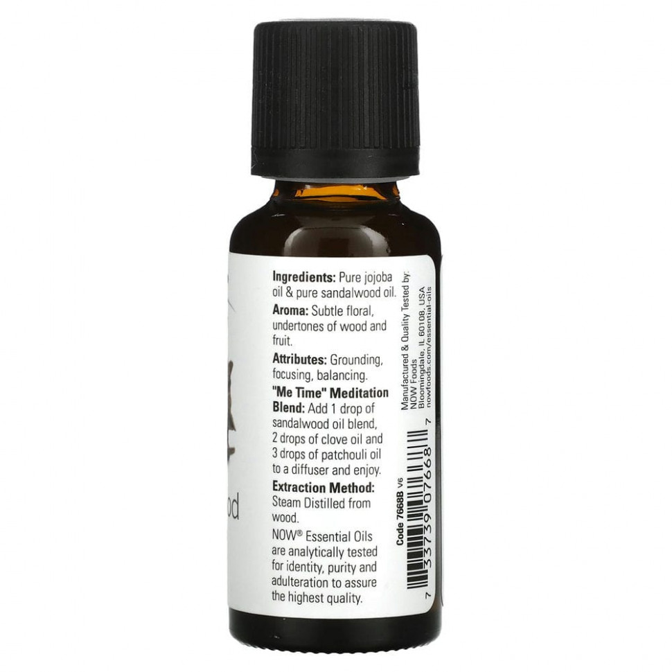 NOW Foods, Эфирные масла, сандаловое дерево, 30 мл (1 жидкая унция)