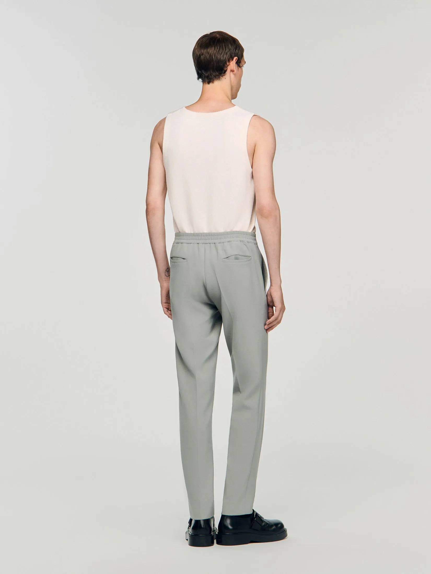 SANDRO Jersey Trousers
