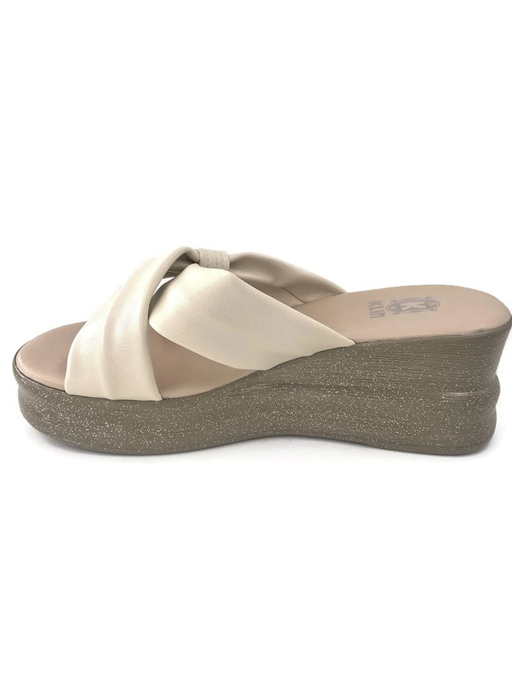 KLIN Woman Wedge Sandals Ivory