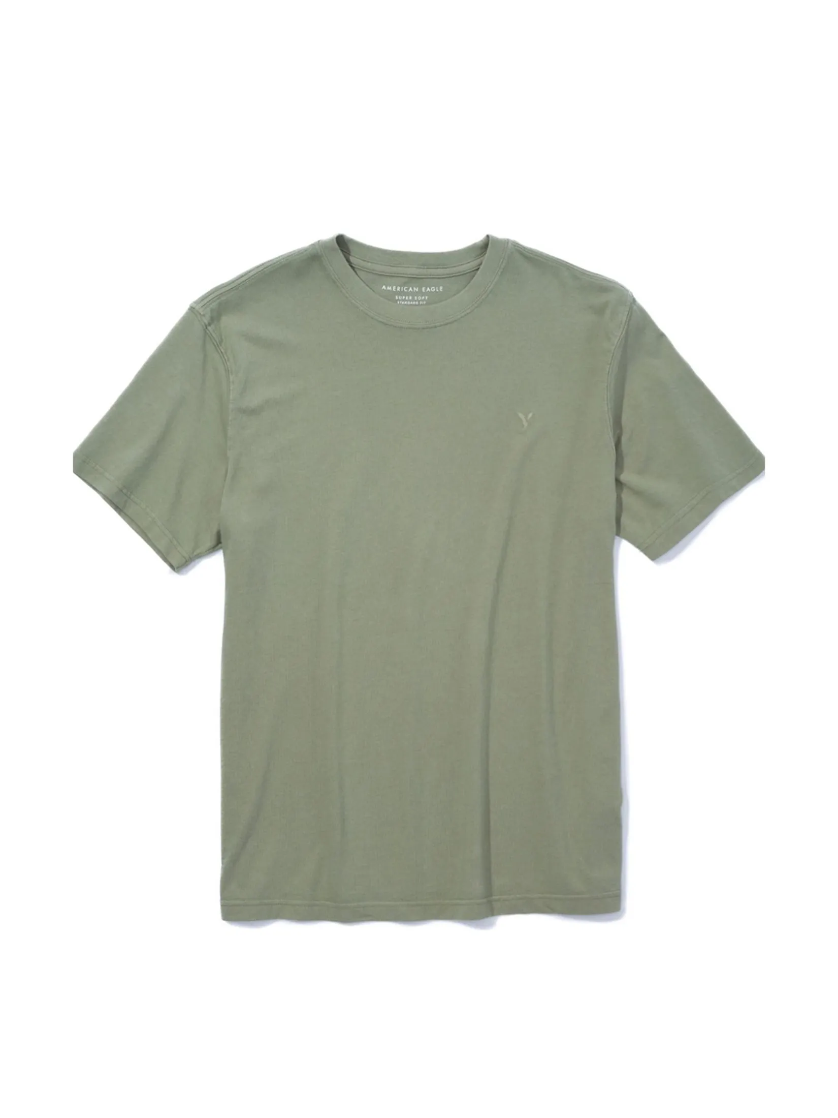 AMERICAN EAGLE MEN SS TSHIRT RGD NEW EAGLE 341 FADED OLIVE