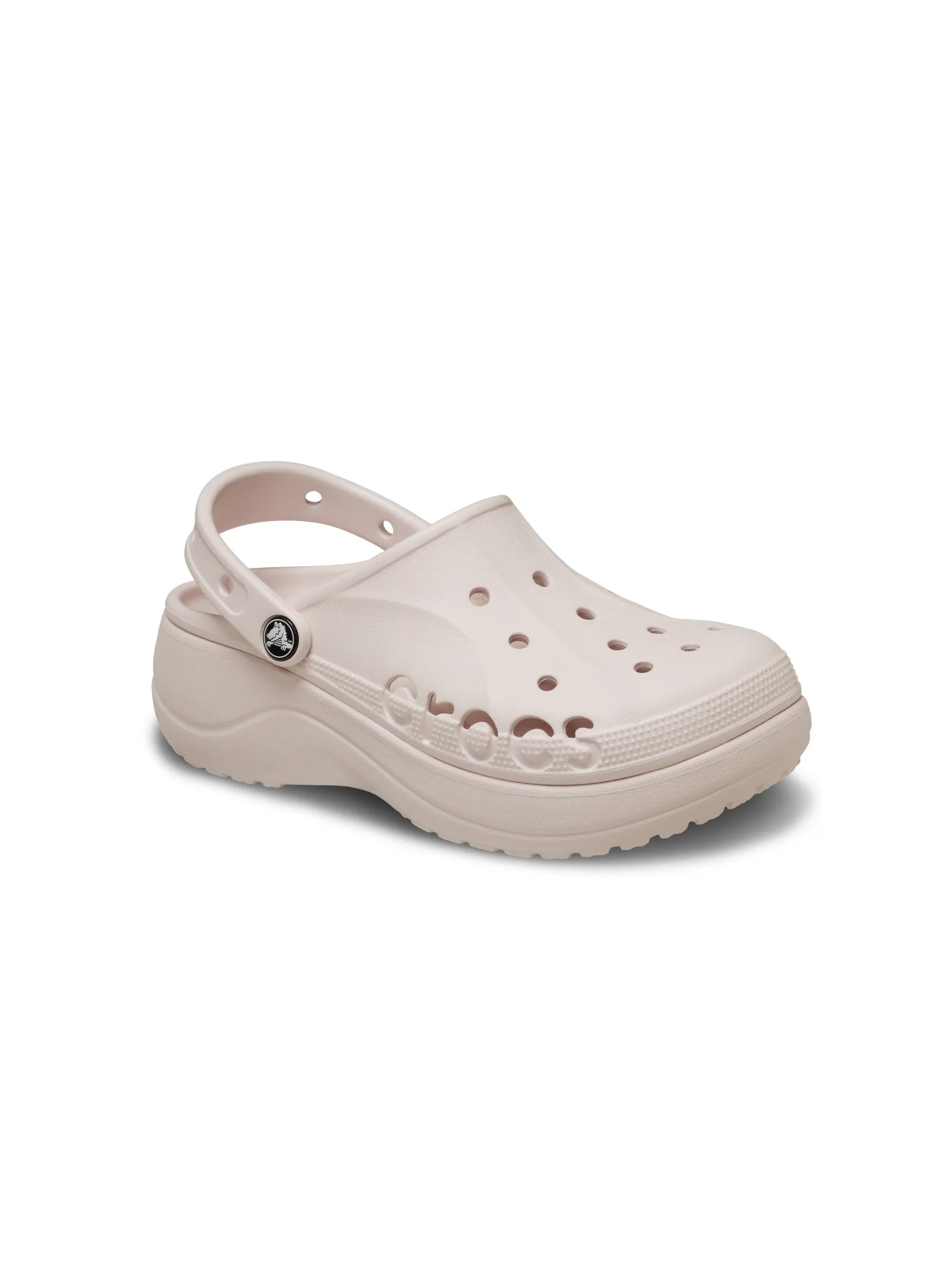 CROCS WOMEN'S  BAYA PLATFORM CLOG - BARELY PINK