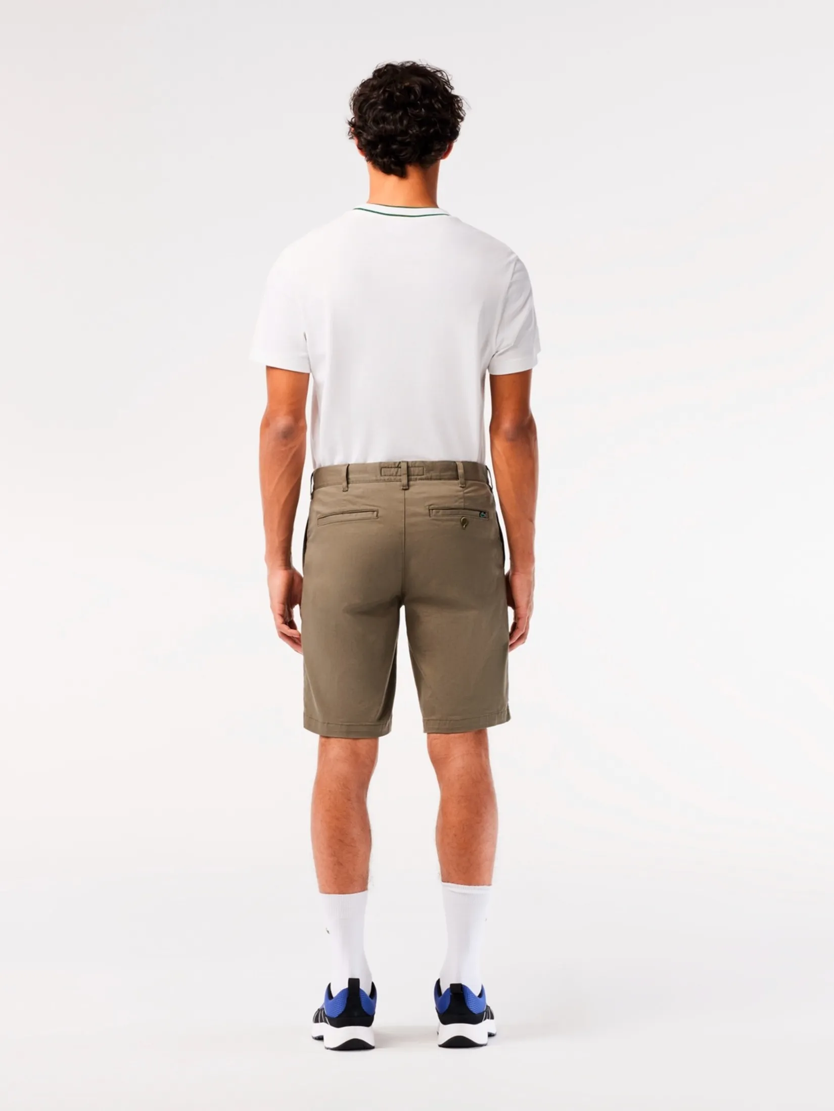 LACOSTE Men’s Lacoste Slim Fit Organic Cotton Bermuda Shorts Green