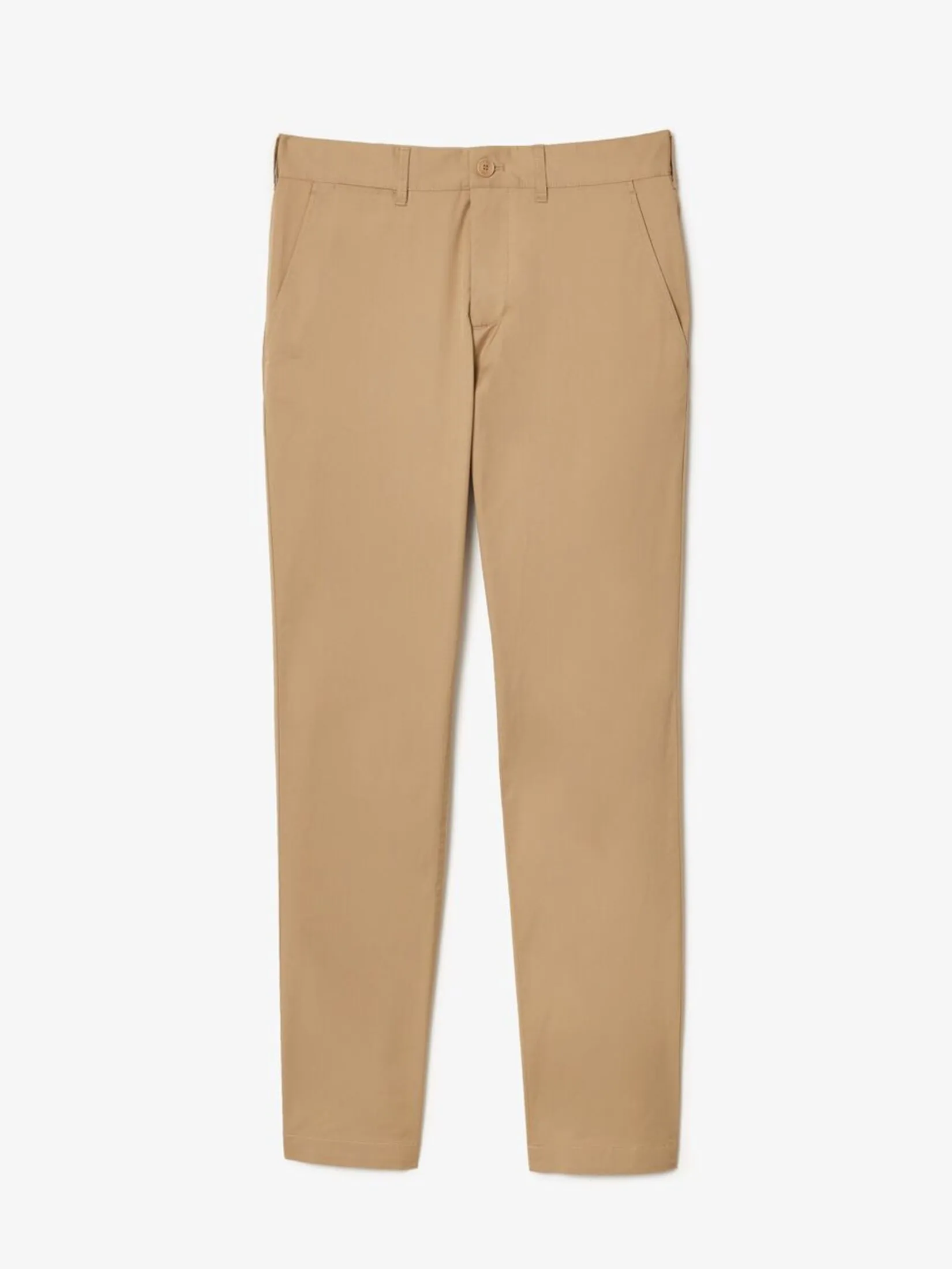 LACOSTE Lightweight Slim Fit Stretch Pants Beige Size - 42