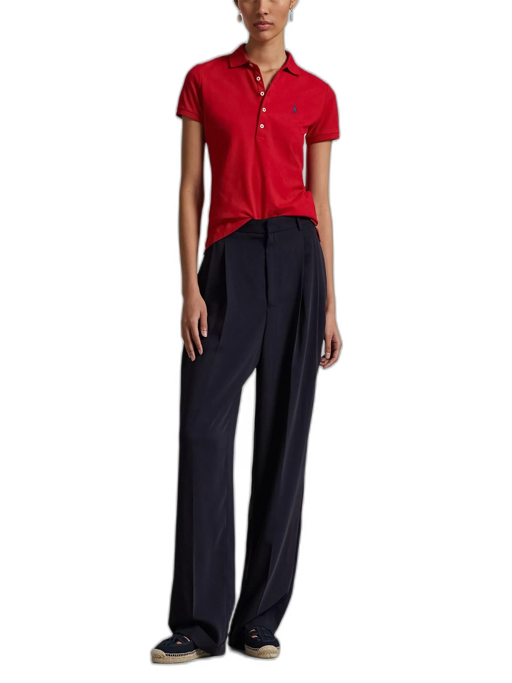 POLO RALPH LAUREN POLO-Slim Fit Stretch Polo Shirt WMPOKNINCU20375 600 RED