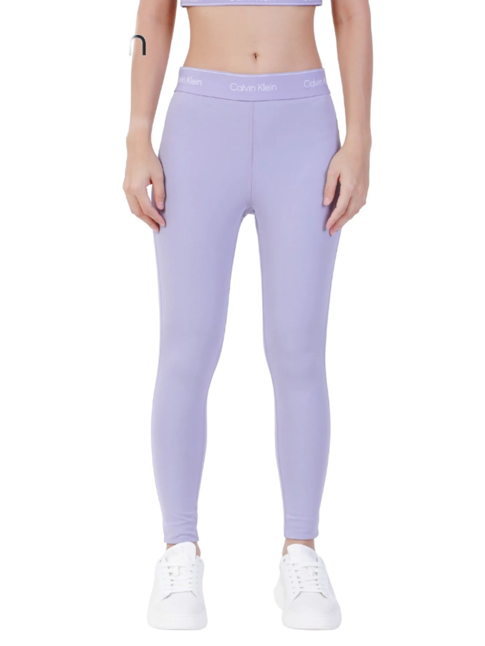 CALVIN KLEIN Women's Modern Sport High Rise 7/8 Leggings Violet