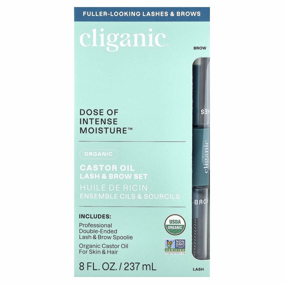 Cliganic, на 100% чистое и натуральное касторовое масло, 240 мл (8 жидк. унций)