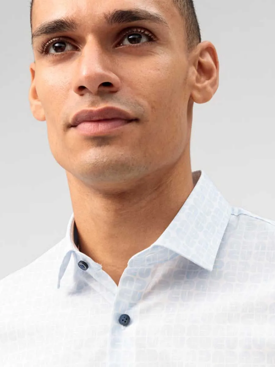 OLYMP MEN SHIRT LONG SLEEVES BUSINESS SHIRT SUPER SLIM  FIT EASY IRON  BLUE