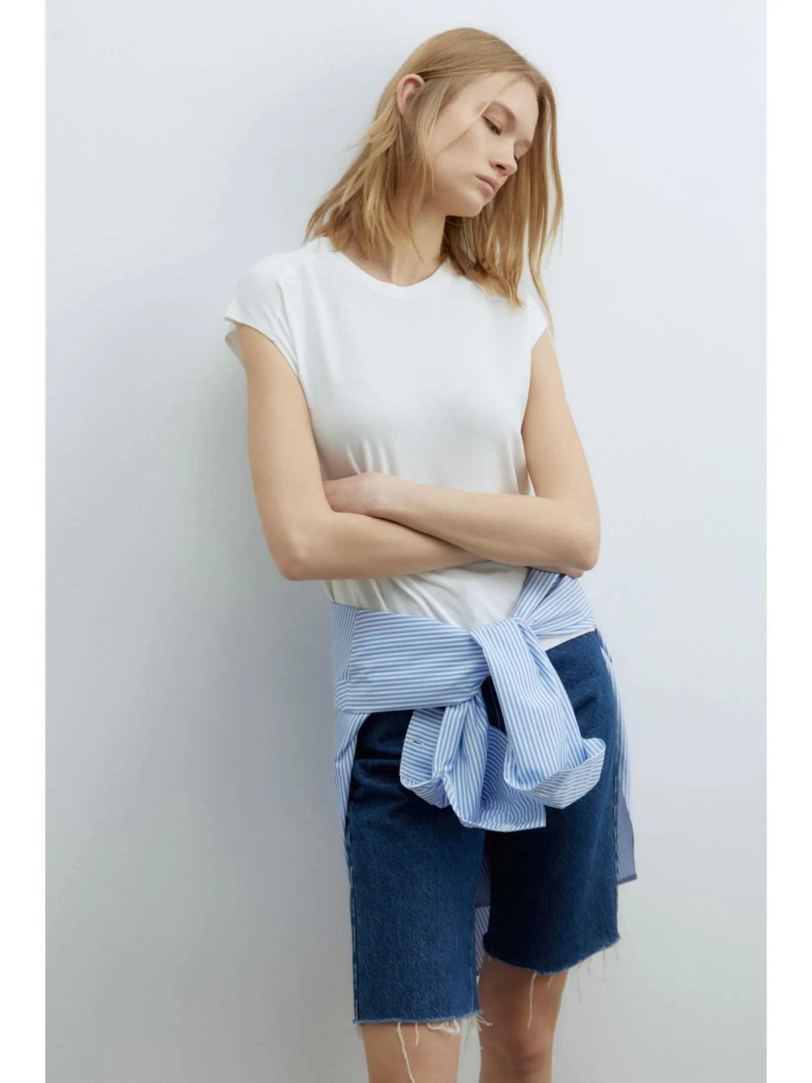 SFERA Women T-Shirt Sleeveless Liso Manga Sisa