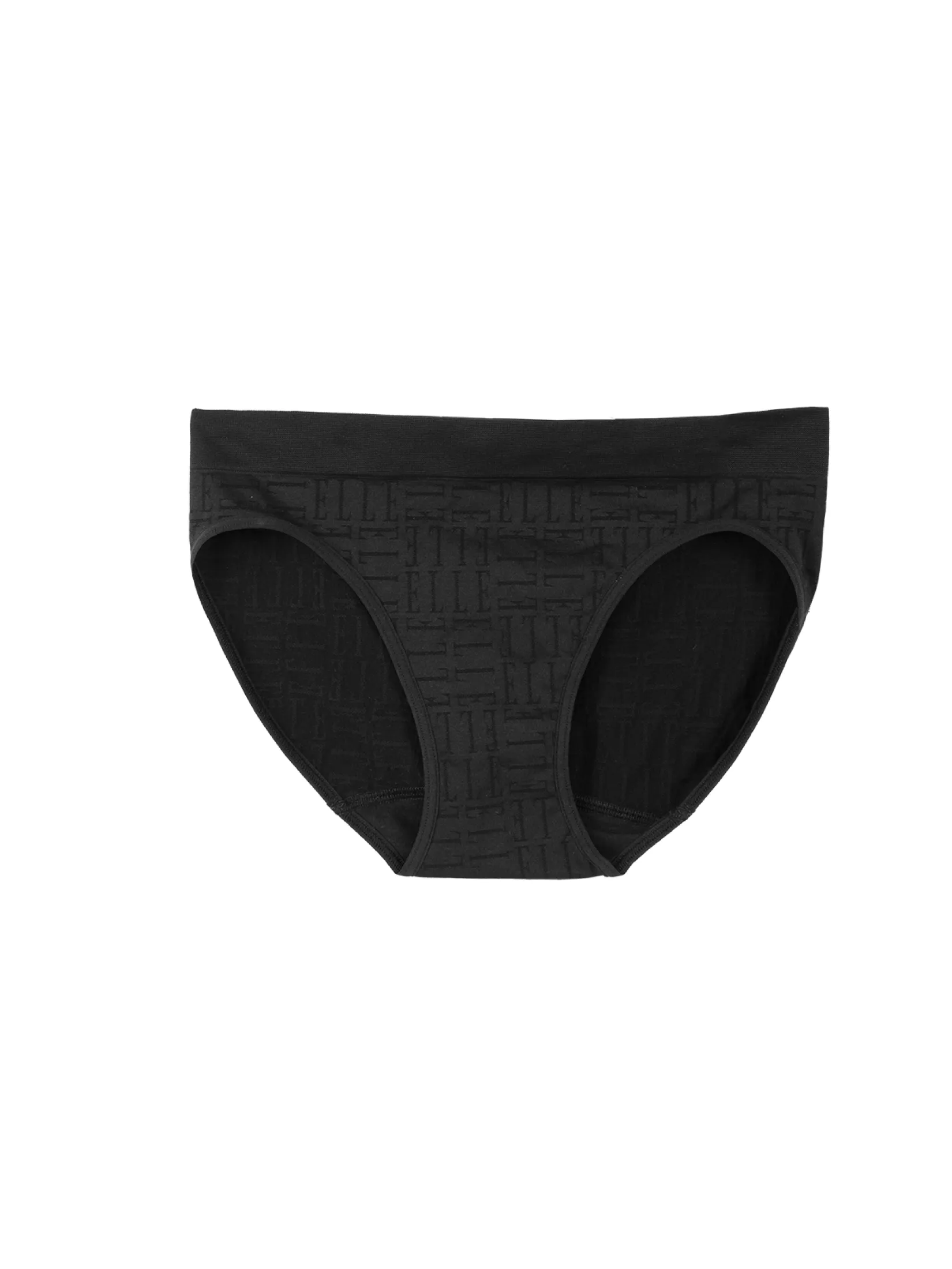 ELLE LINGERIE Women's Bikini Lowrise Panties LU2103 - Black
