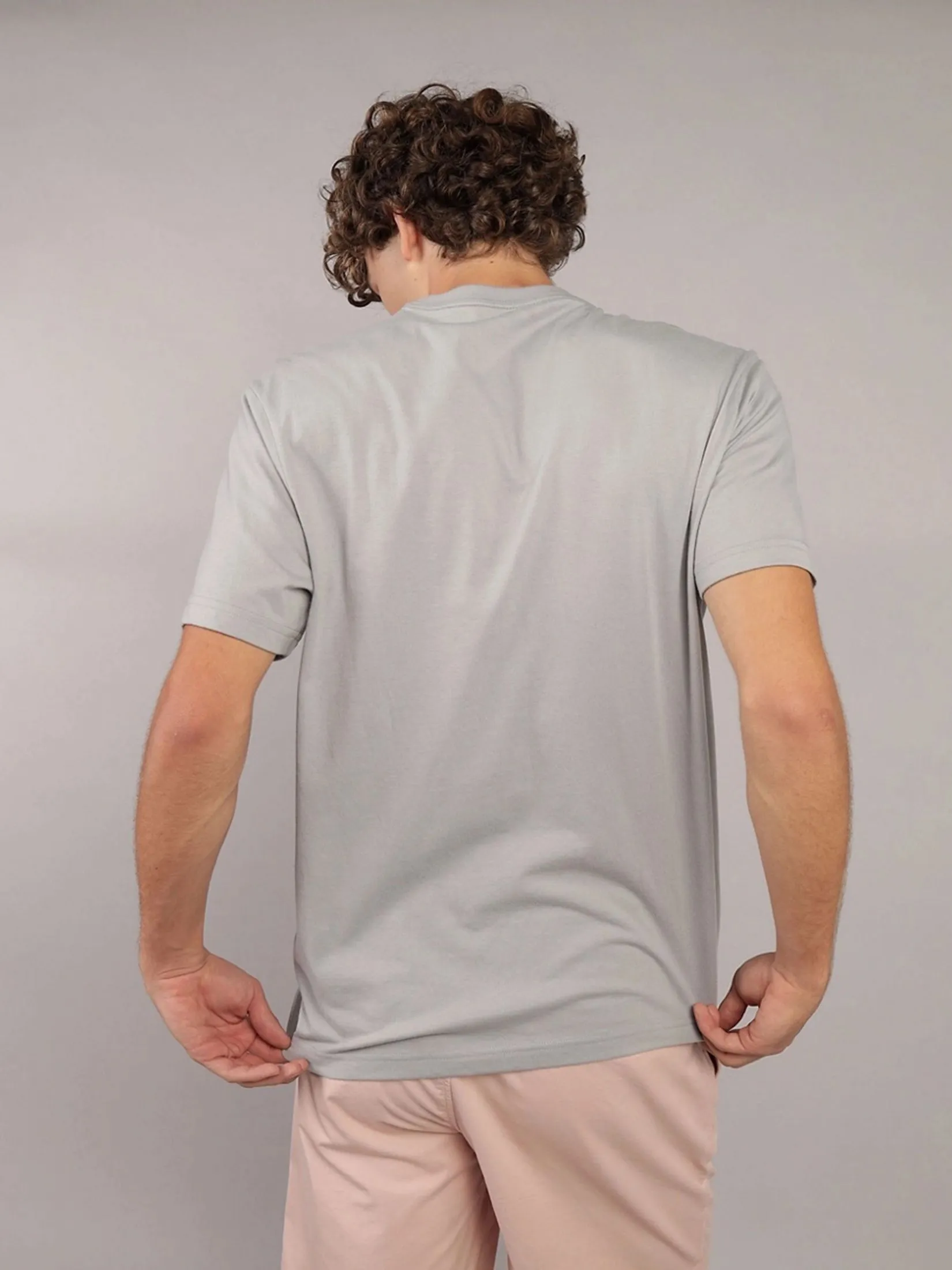 AMERICAN EAGLE MEN G SS SP25 CORE BRAND SET IN TEE- CVC DD 180 + SERIOUSLY SOFT WASH 020 GRAY