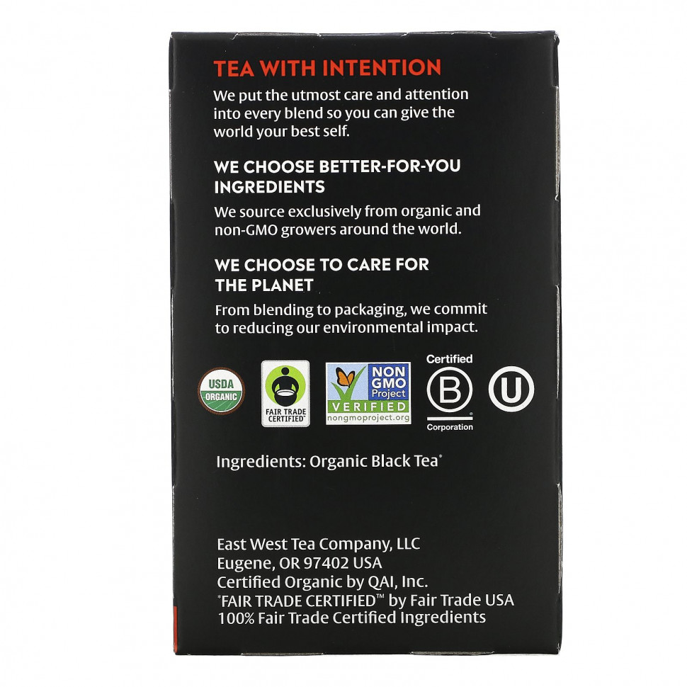Choice Organic Teas, Black Tea, English Breakfast, 16 чайных пакетиков, 32 г (1,12 унции)
