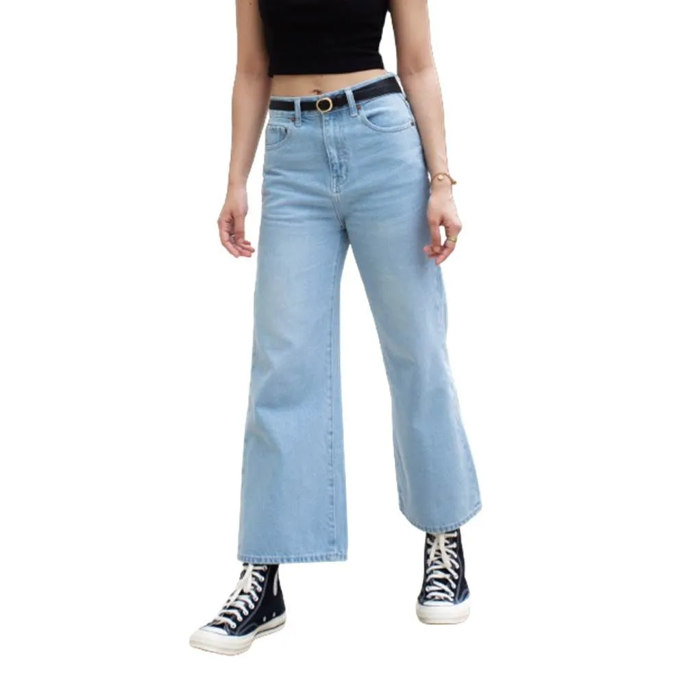 SIMPLE&RAW Light Blue Woman Jean Morly Size - 26