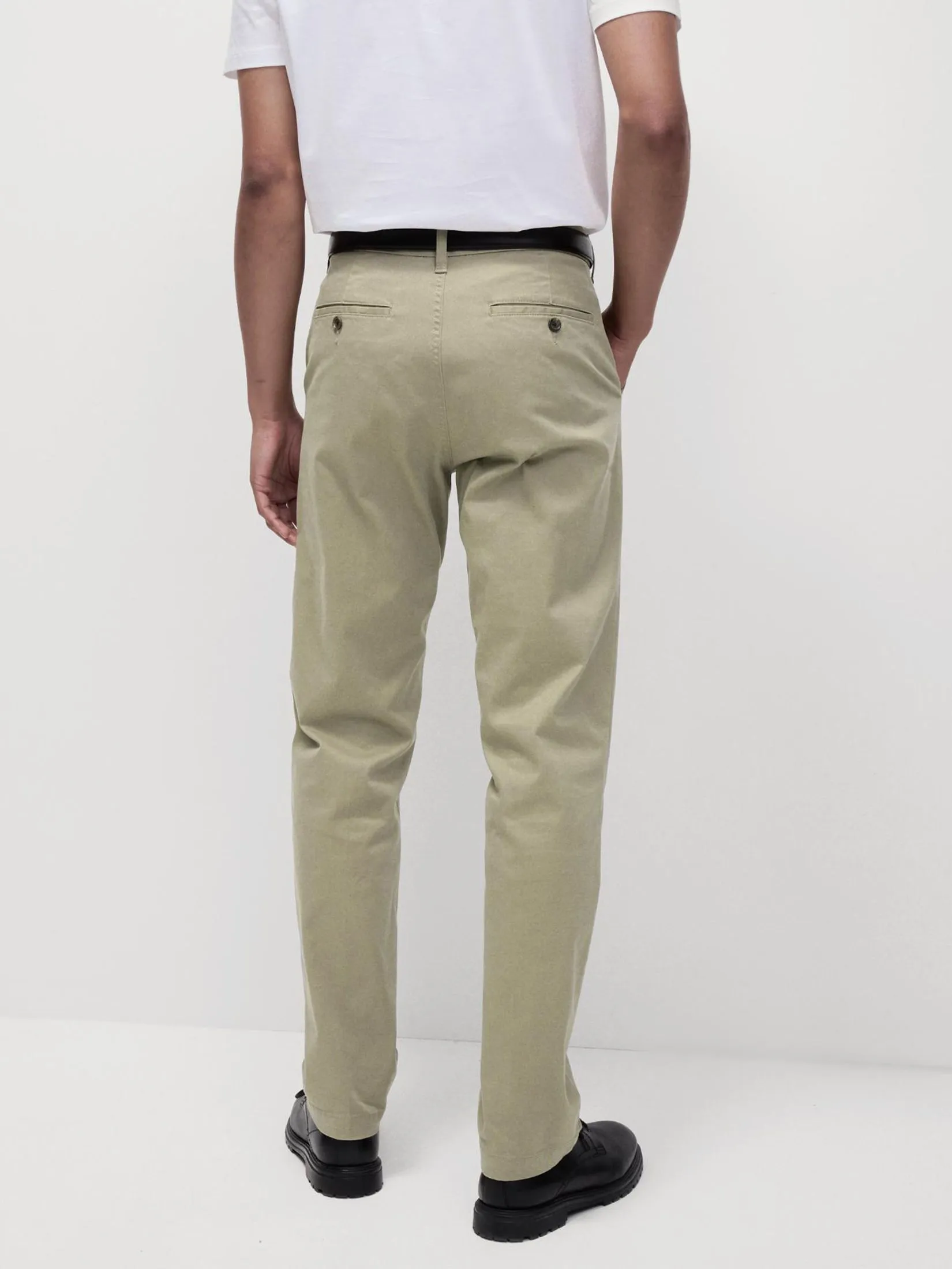 MARKS & SPENCER Men Chino Pants Regular Fit Heritage Twill