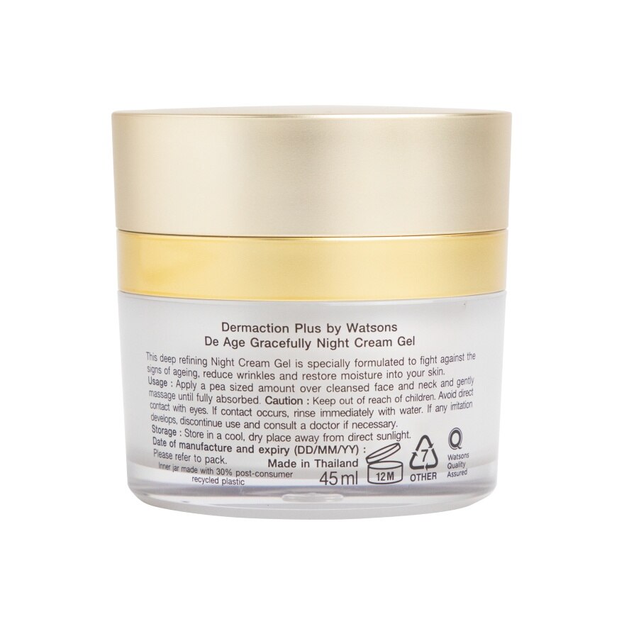 De Age Gracefully Night Cream Gel 45ml