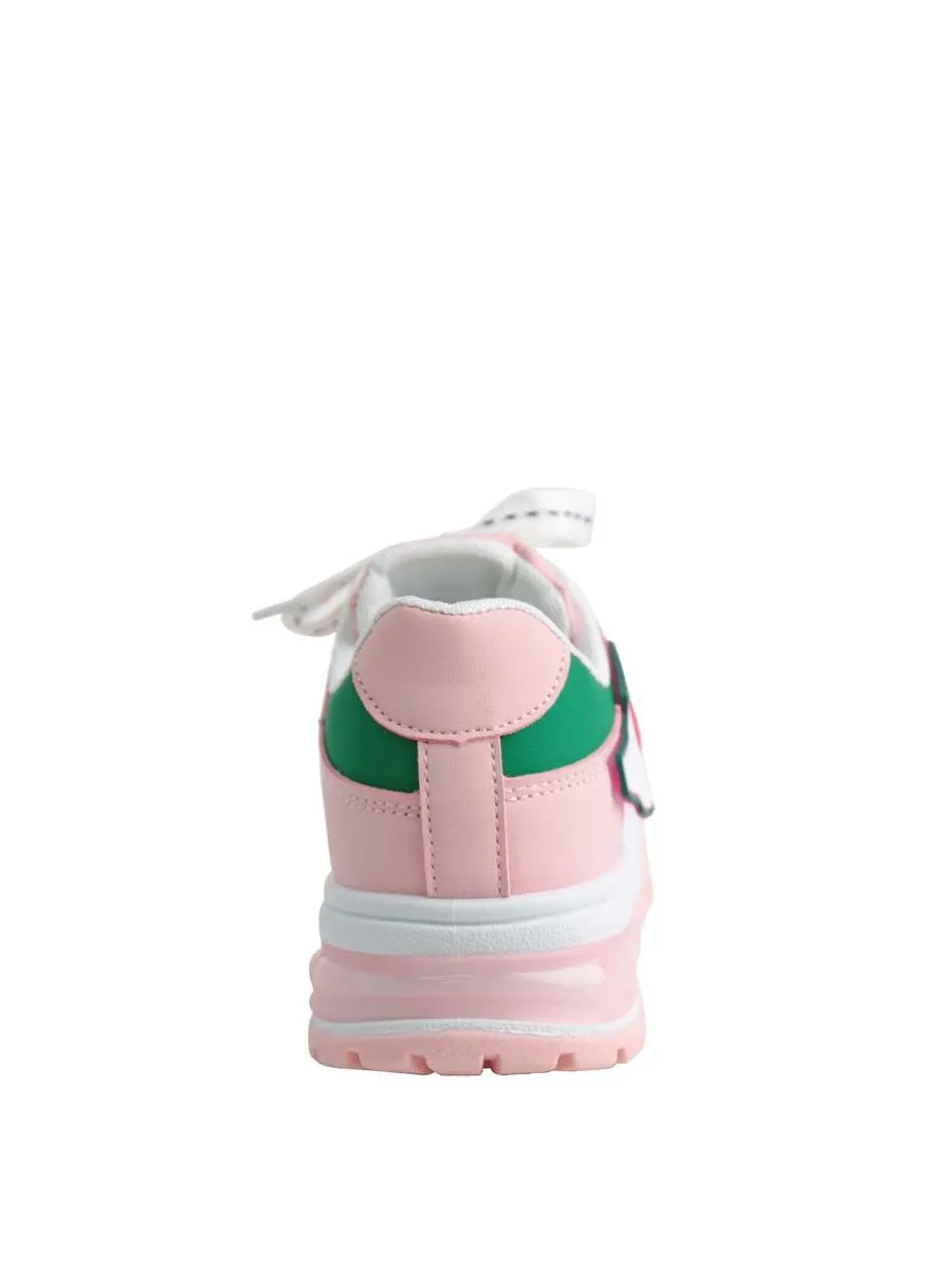 VILLAINS SF ENGROSS Women's Platform Comfort Chunky Sneakers PINK