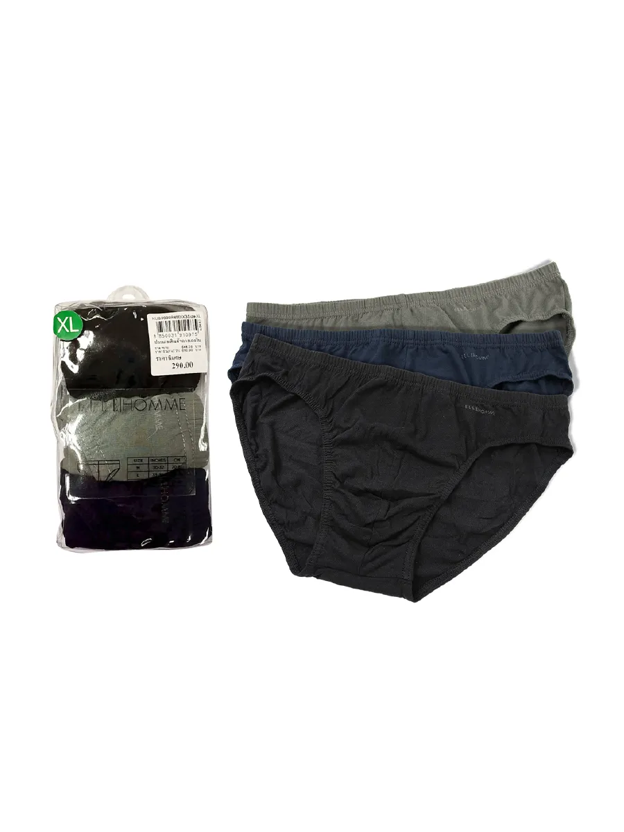 ELLE HOMME Mix Men's underwear pack of 3 cotton 100% KUB9999MX