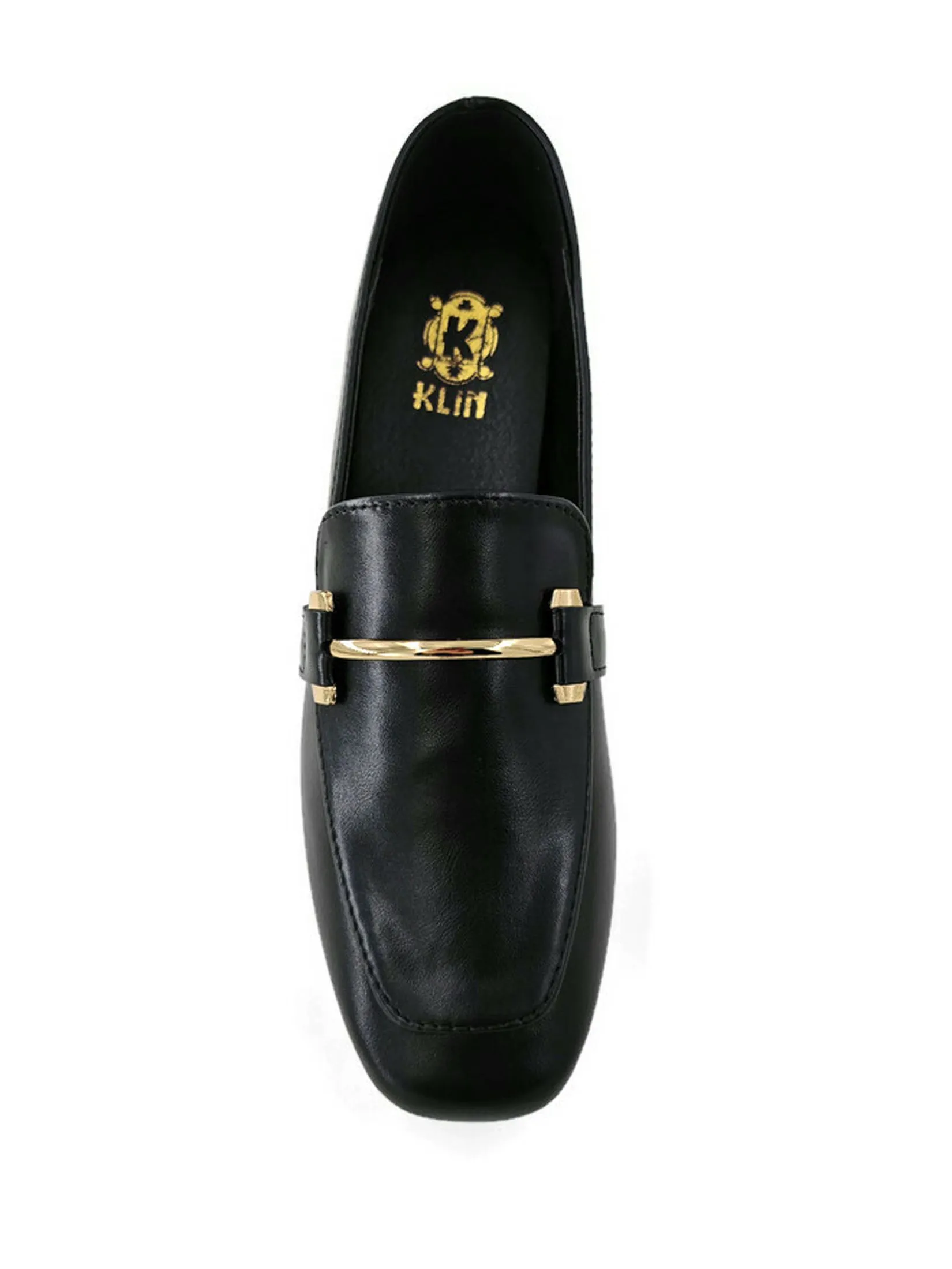 KLIN Woman Blocked Heels Loafer Black