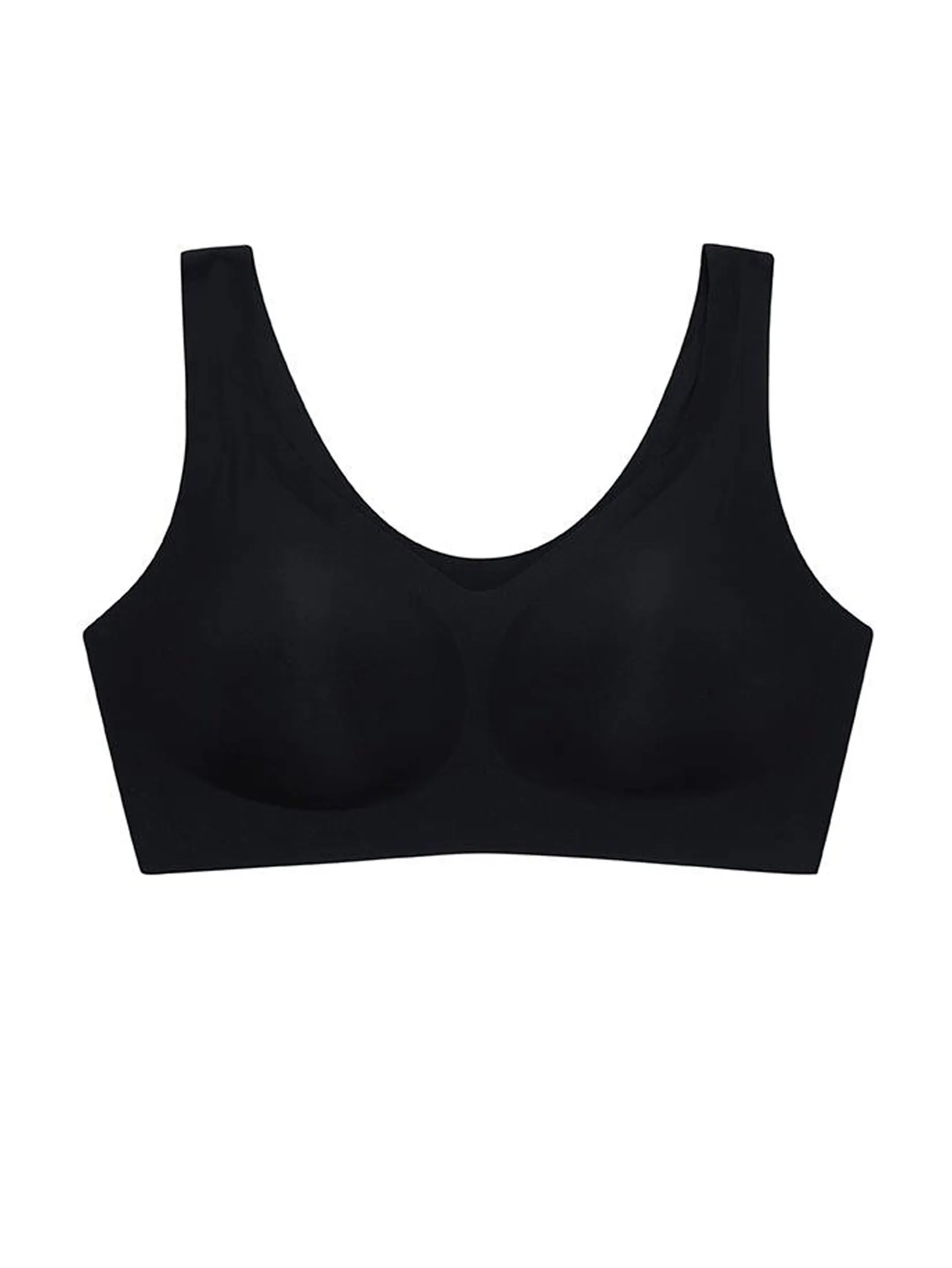 SABINA [ Pack 4 Piece ] [Online Exclusive] Woman Soft Collection Seamless Wireless Bra - Black