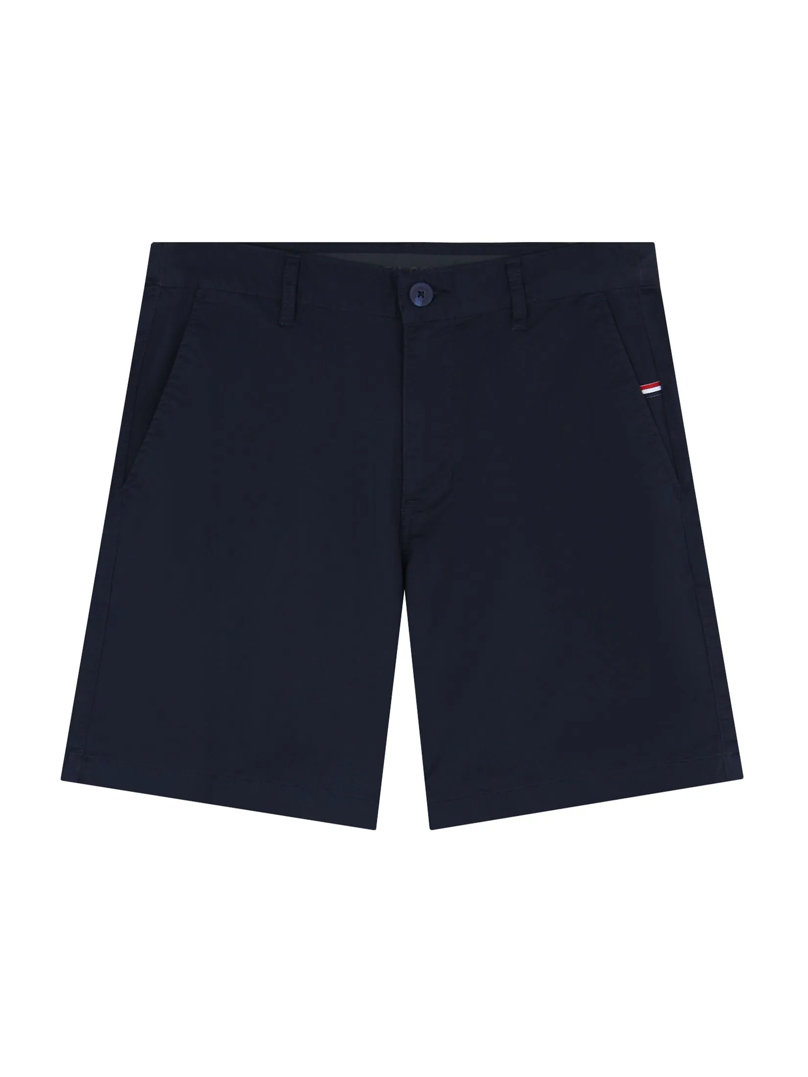 GIORDANO Men's Slim Taper Shorts (180° Elastic Waist) Signature navy