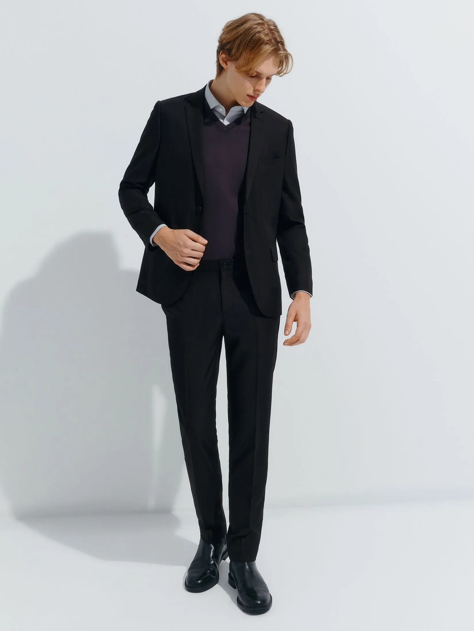 G2000 Men Clothing Anti-Static Suit Blazer  Smart Fit - Black