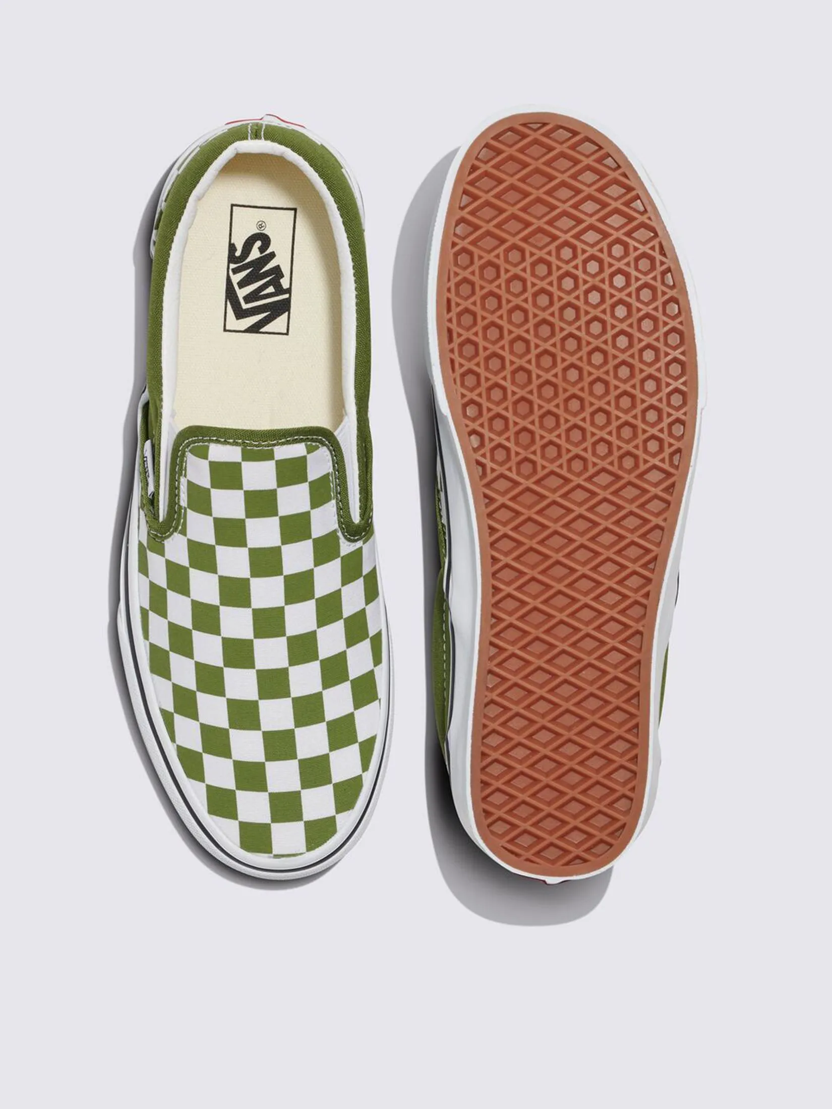 VANS Unisex Sneakers Classic Slip-On Color Theory / Check Pesto