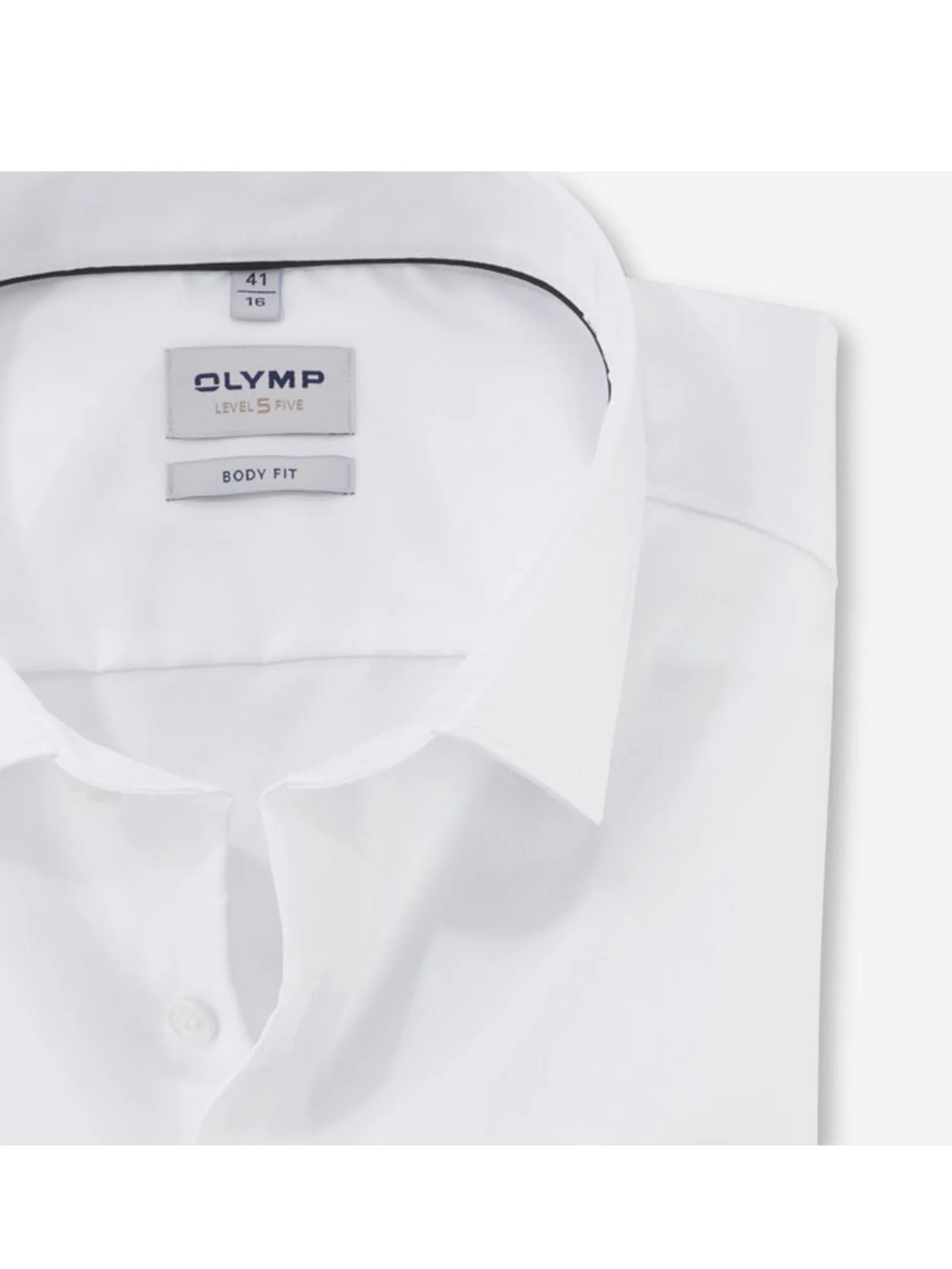 OLYMP MEN S SHIRT LONG SLEEVES BUSINESS SHIRT BODY FIT EASY IRON WHITE