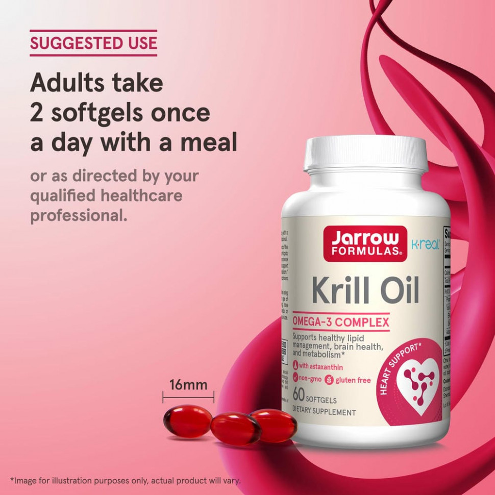 Jarrow Formulas, масло криля, 60 капсул