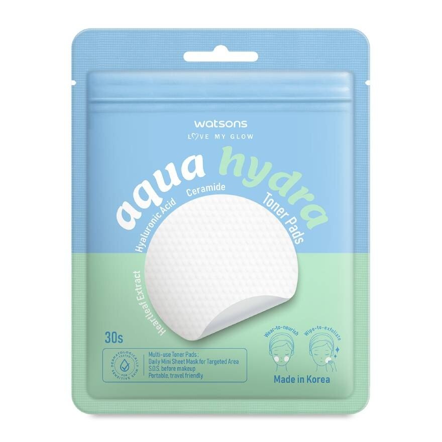 Watsons Aqua Hydra Toner Pads 30s.