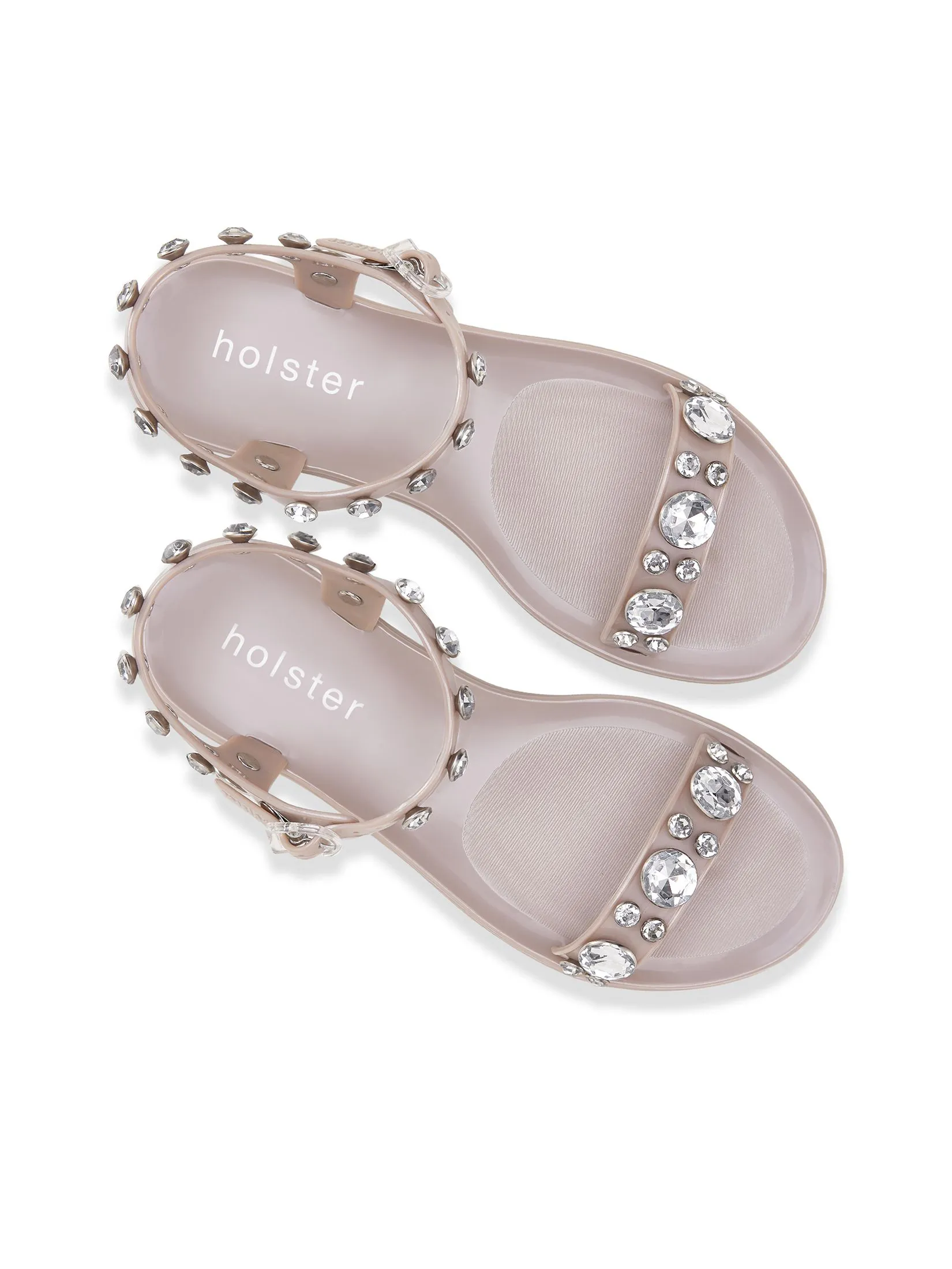 HOLSTER Women Sandals Glimmer Solid Champagne