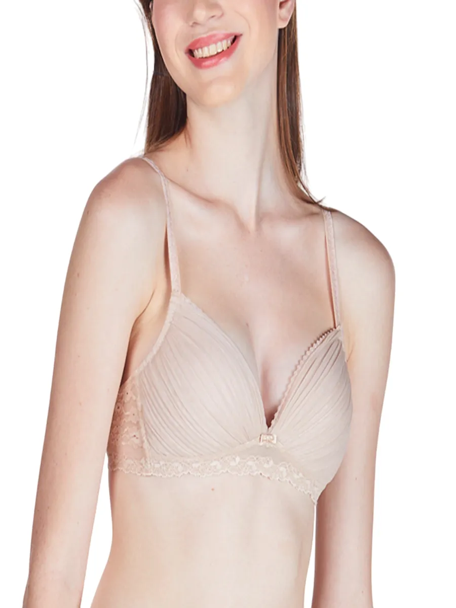 ELLE LINGERIE BRASSIERE MOULDED BRA LB6721BE BEIGE