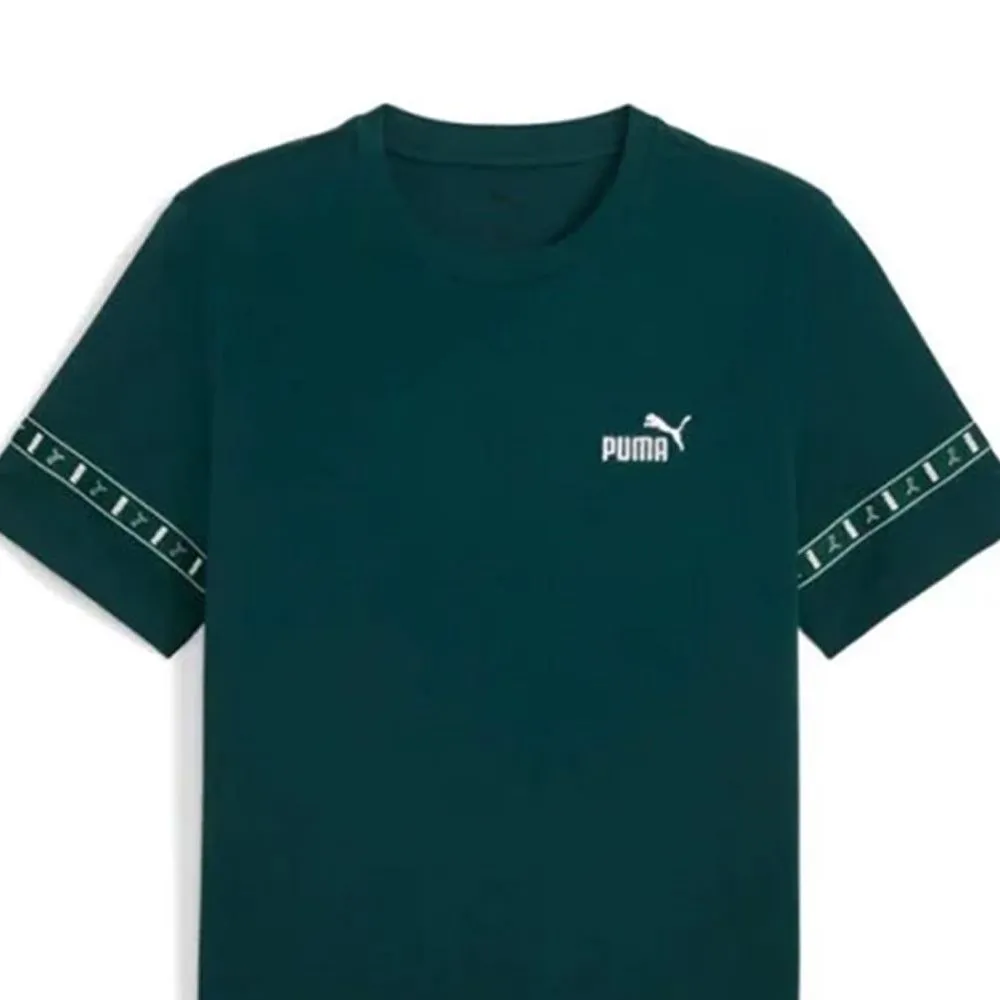 PUMA Essentials Tape Layout Men T-Shirt Green - PU097AP050EOTH