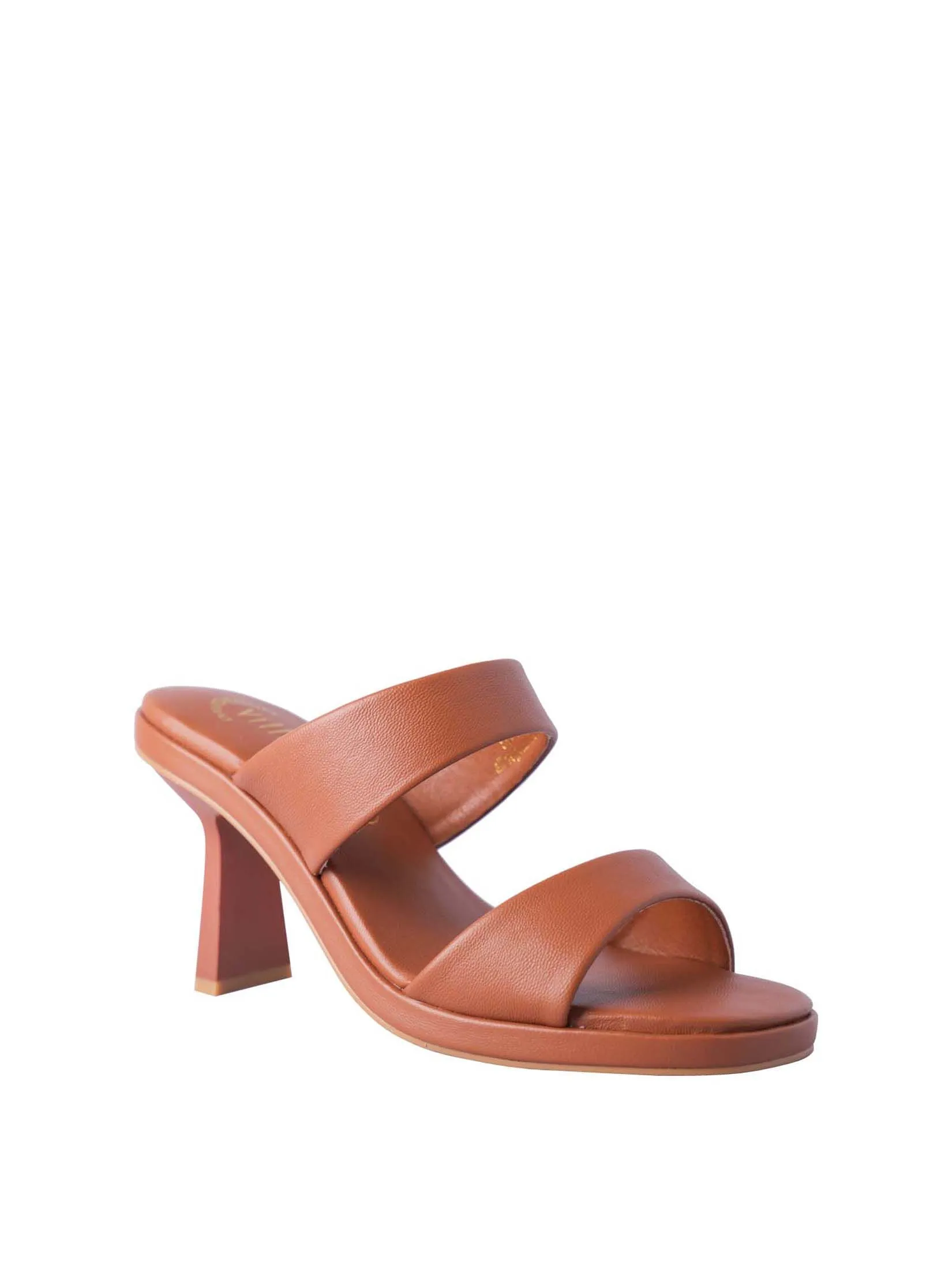 VILLAINS SF SOFINA Women's Platform Heeled Sandals BROWN