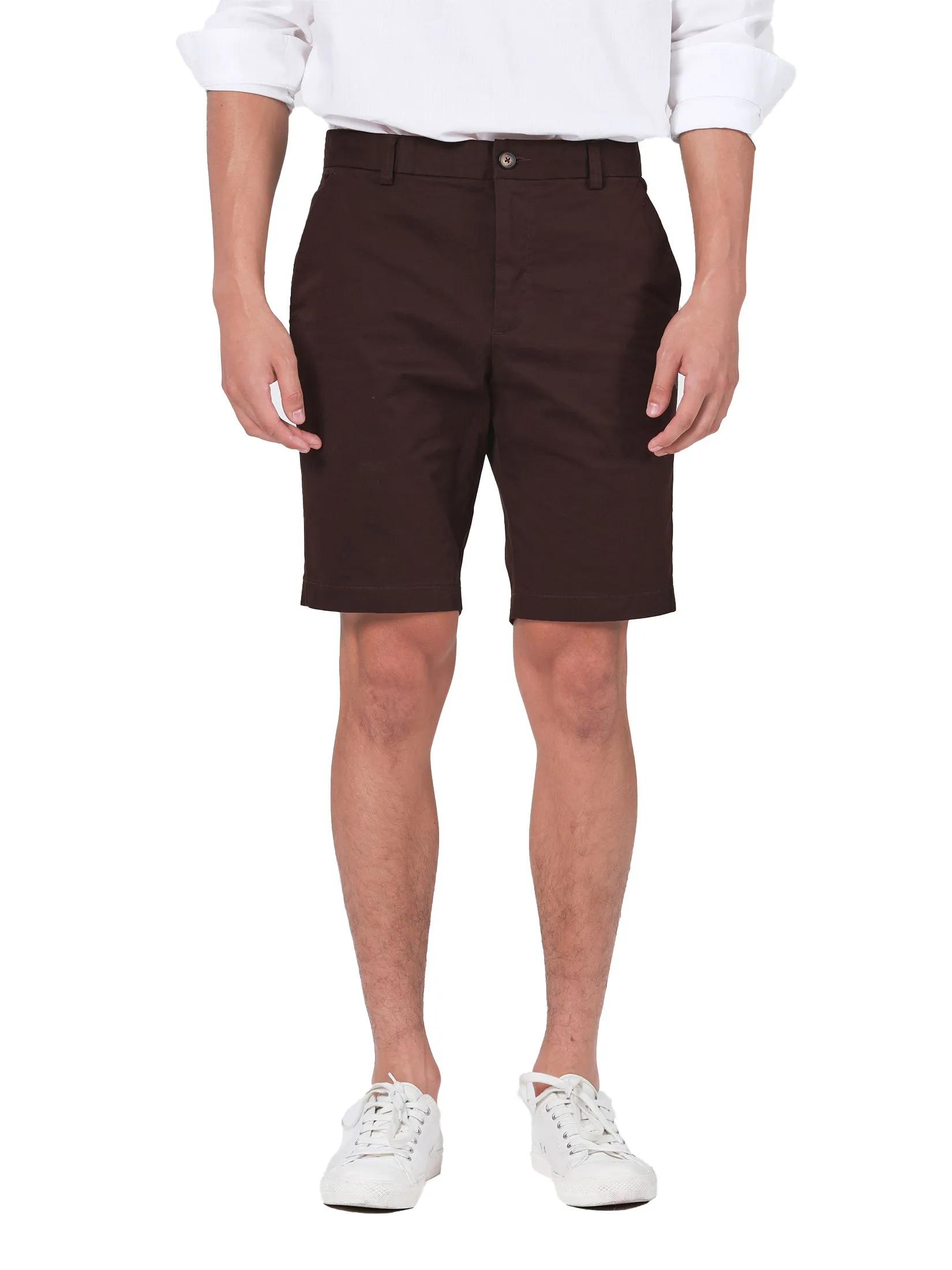 JOHN HENRY Men's Shorts (Slim Fit) REJUVENATE VACATION Brown