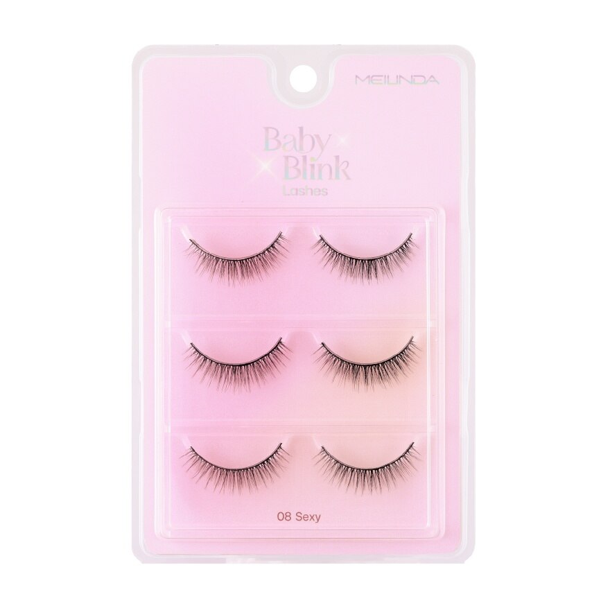Meilinda Baby Blink Lashes 3pairs 08 Sexy