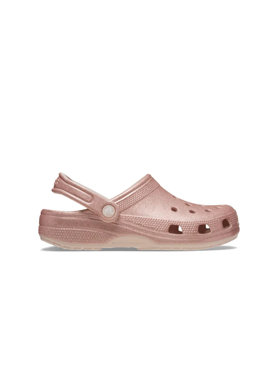 CROCS UNISEX'S CLASSIC GLITTER CLOG - QUARTZ GLITTER Size - M4/W6 US